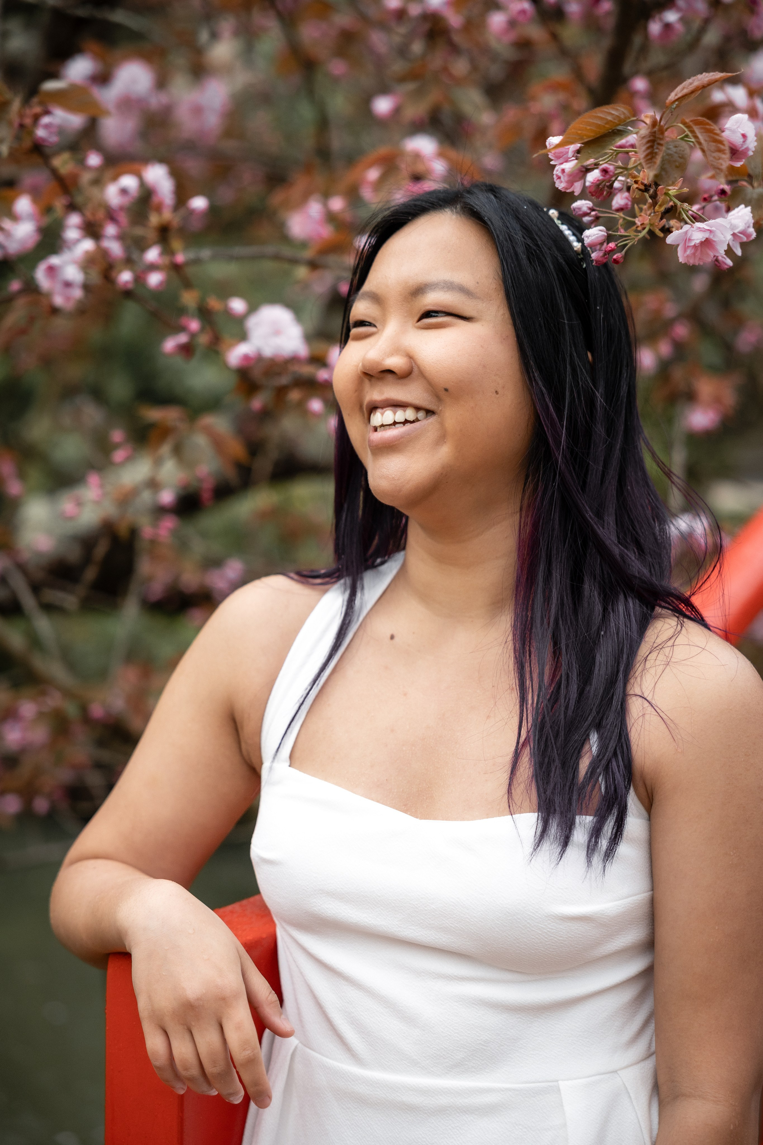 Photoshoot in the blooming Japanese Garden of Toulouse. Eugénie Smirnova — Photographe à Toulouse et dans le Sud-Ouest
