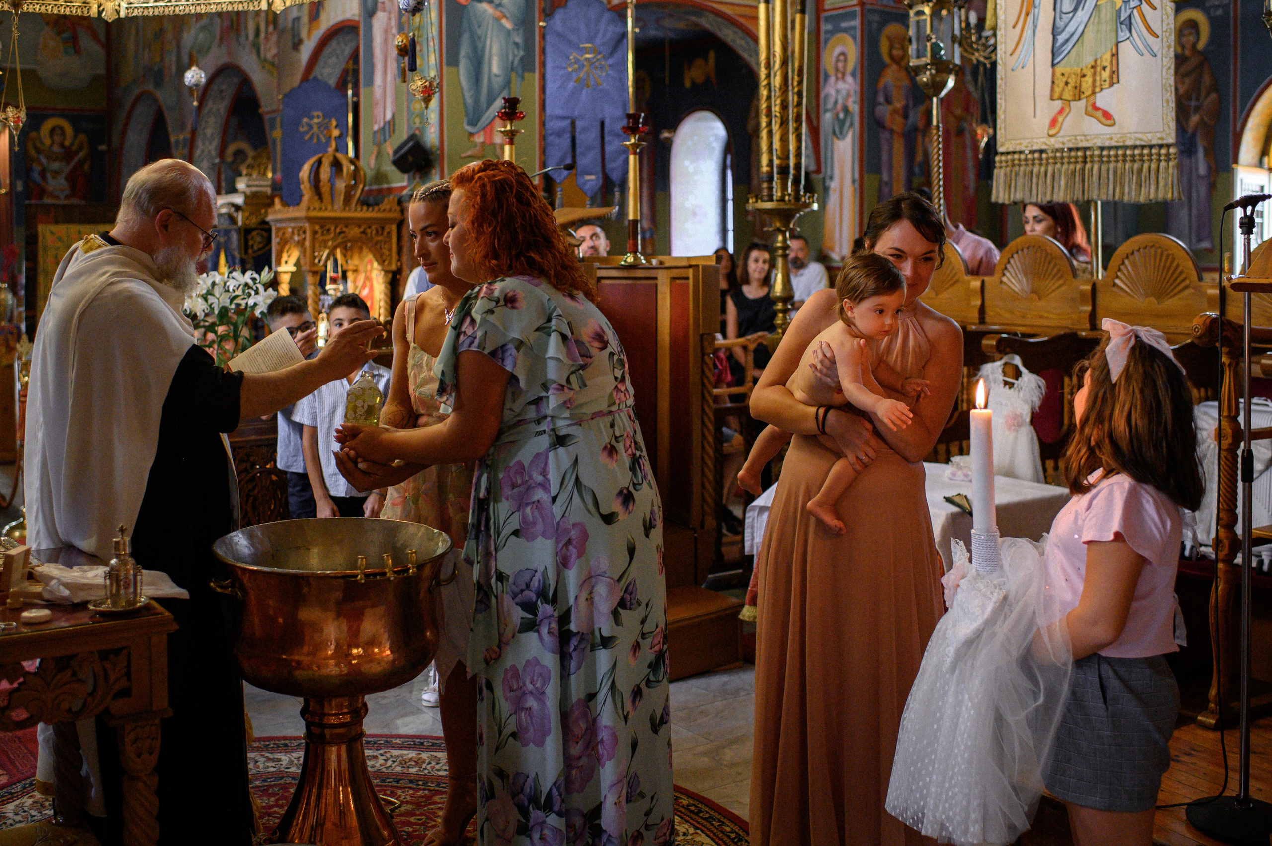 Baptism Iris. Семейная, детская, портретная и предметная фотосъемка в Салониках