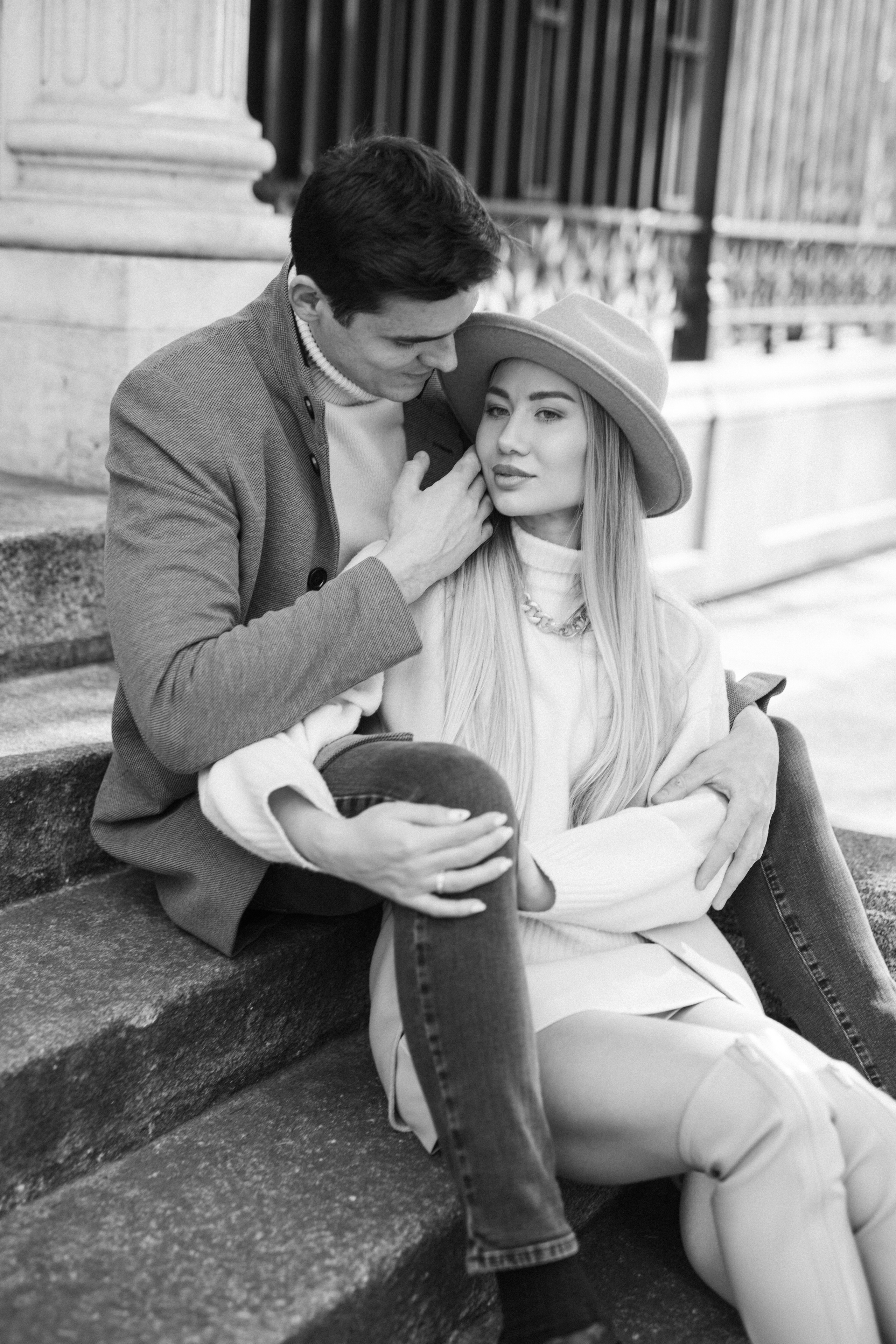 Fotógrafo de parejas en Madrid. Sesión de love story profesional. Sesión de retrato profesional. Fotógrafo en Madrid, España. Alyona Belyaninova