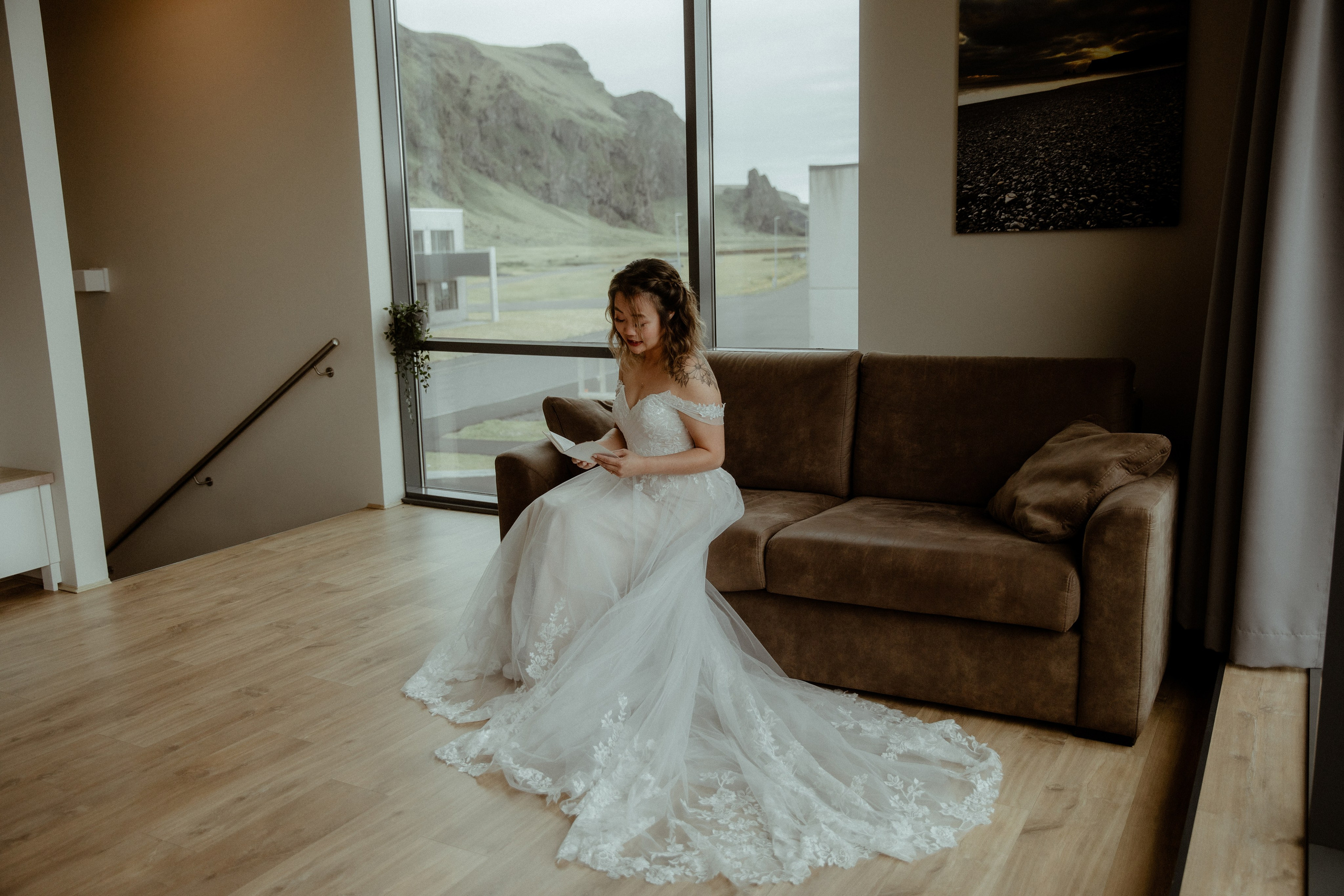 Elopement at Kvernufoss Waterfall. Iceland elopement photo and video | Nikolaichik Photo