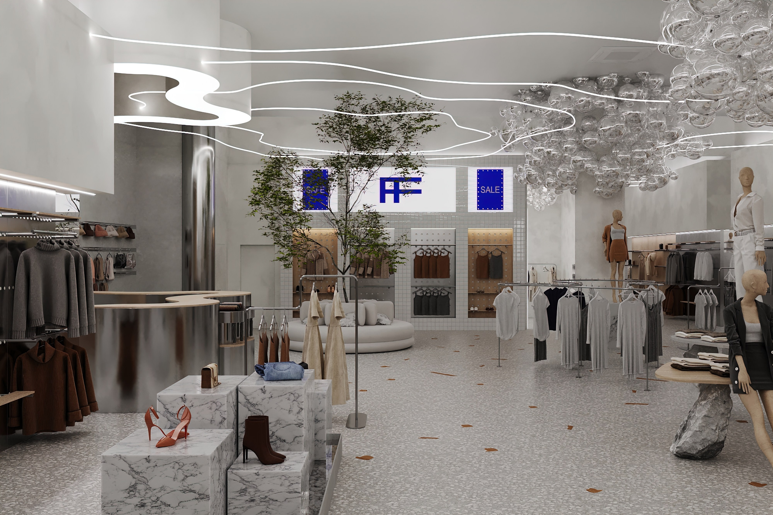 Commercial spaces. Interior design by Yuliya Shpeter