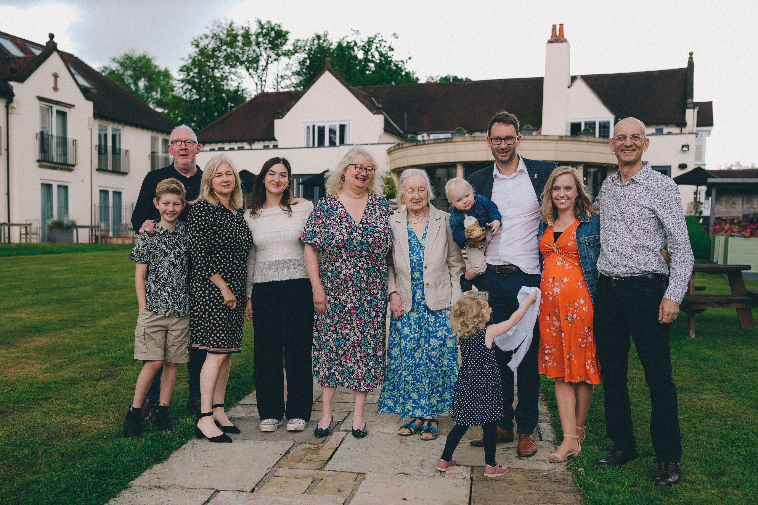 Family gathering for lunch.