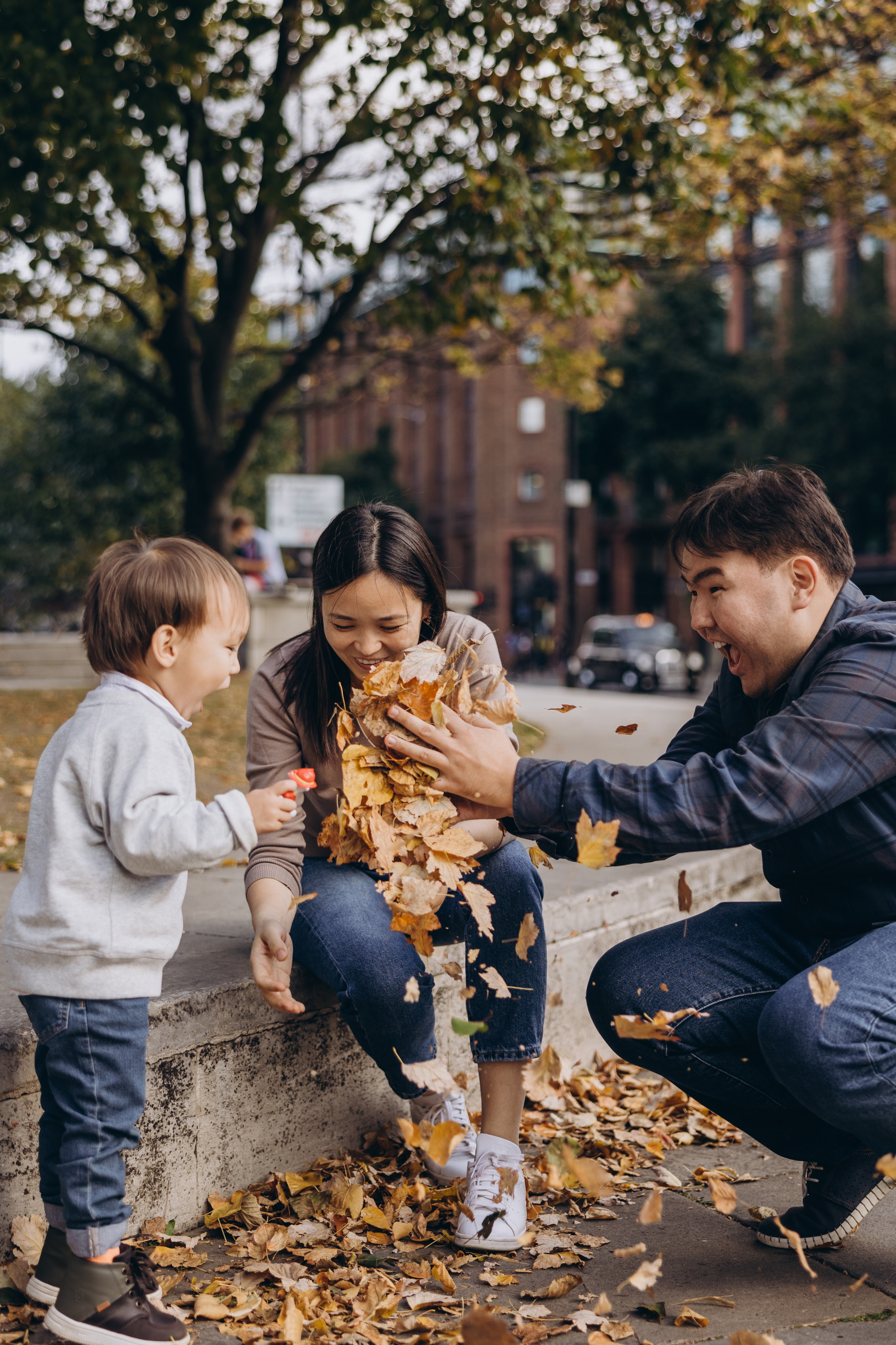 Aidan with parents (St Paul’s Cathedral). Anastasia Klink, Photographer in London