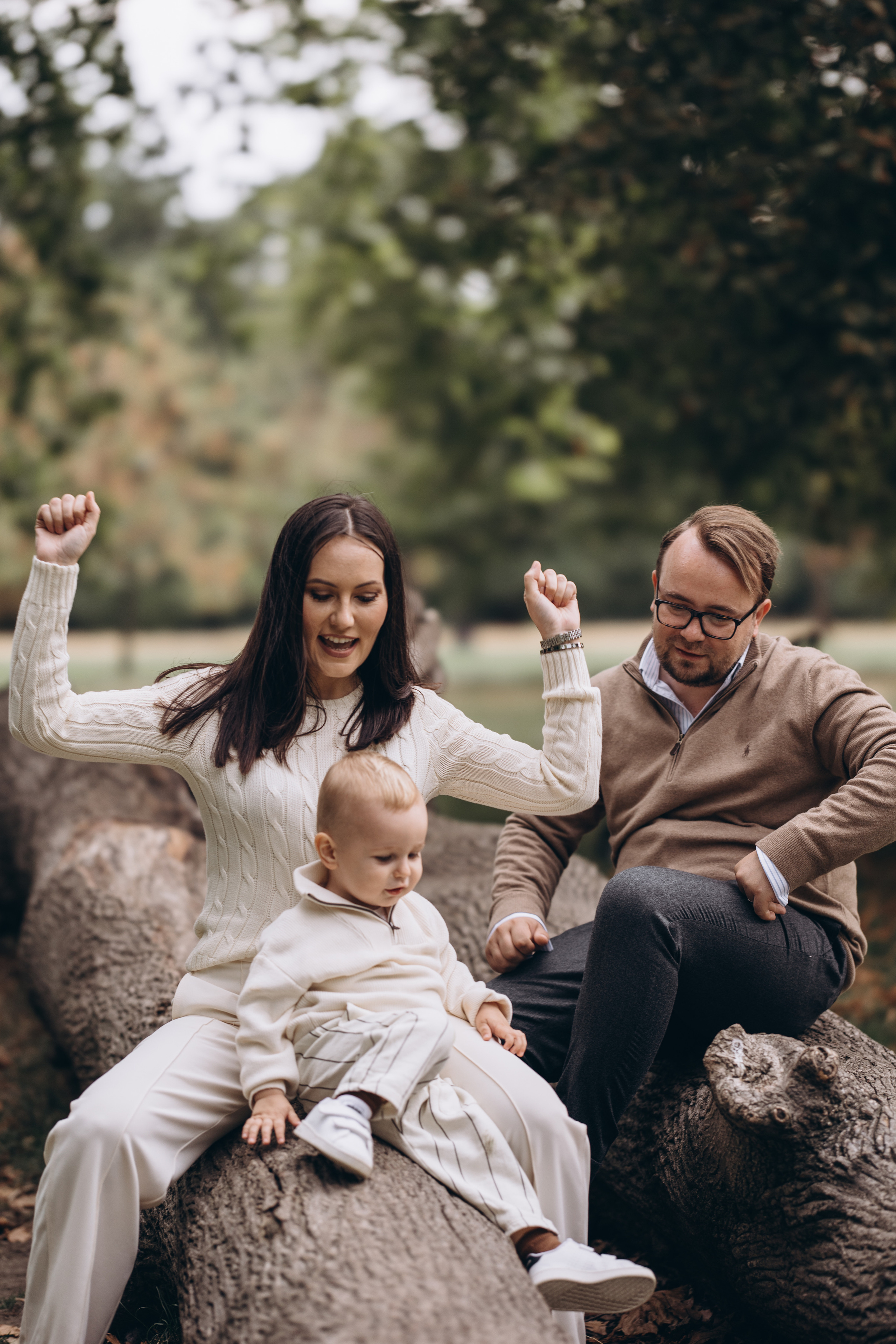 Charles with parents (Hyde park). Anastasia Klink, Photographer in London