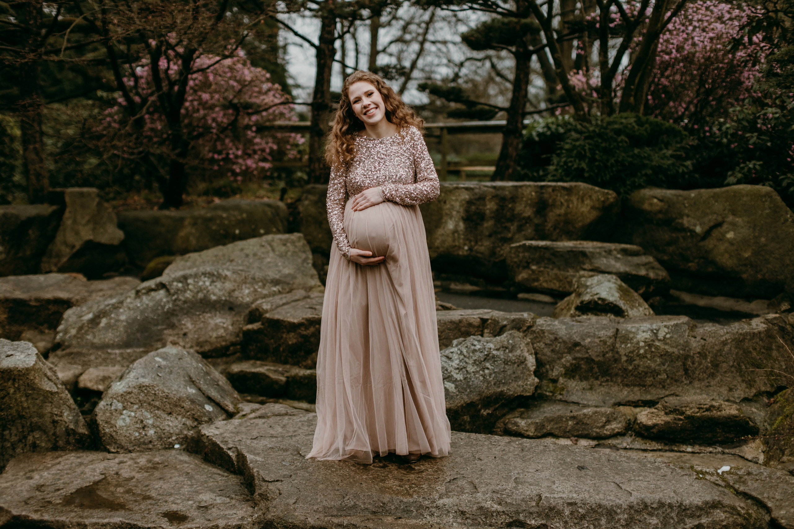 Фотосессия беременности в Ботаническом саду Гамбурга. Фотограф в Германии — Мария Чистякова