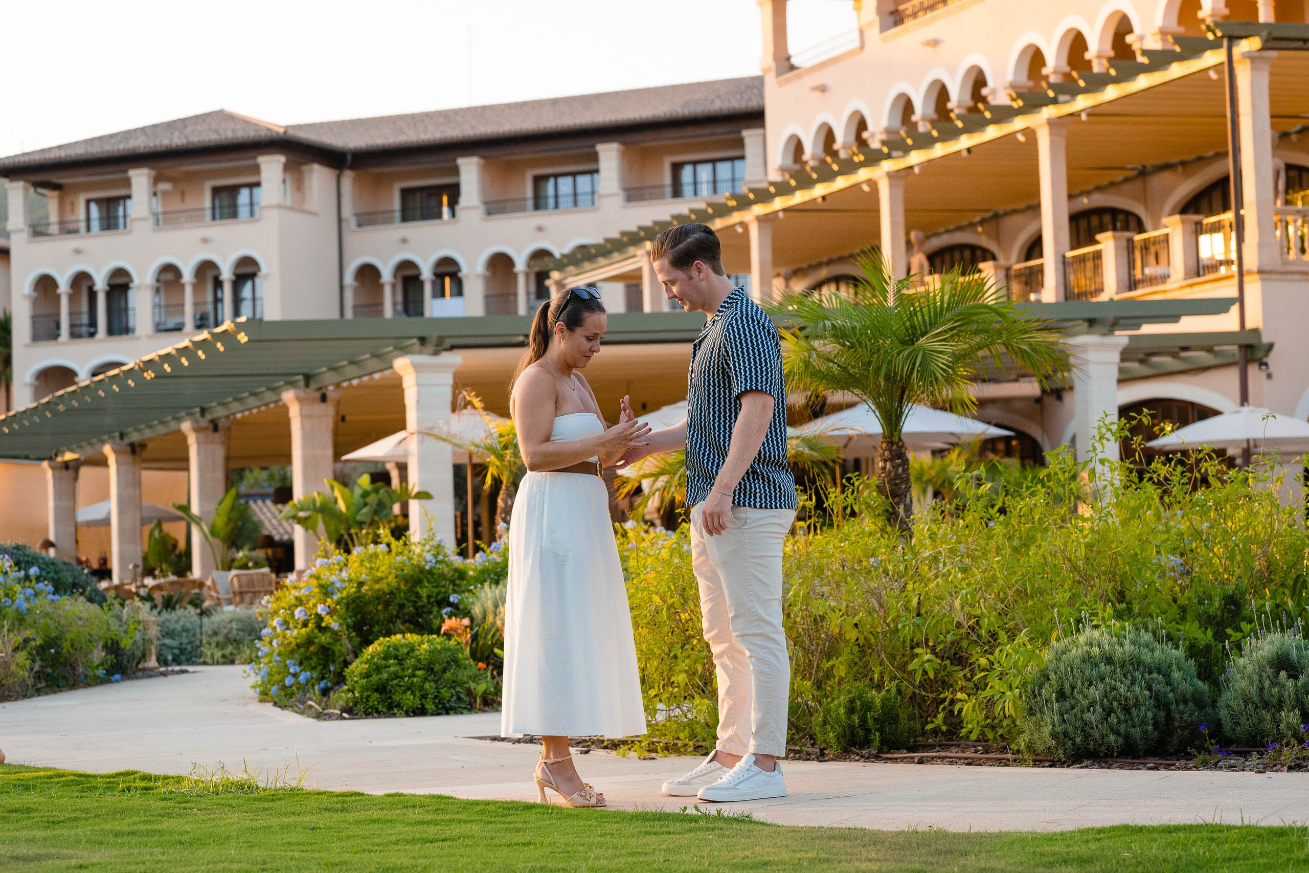 Wedding Proposal at St. Regis Mardavall. Mallorca Wedding, Corporate & Social Photographer