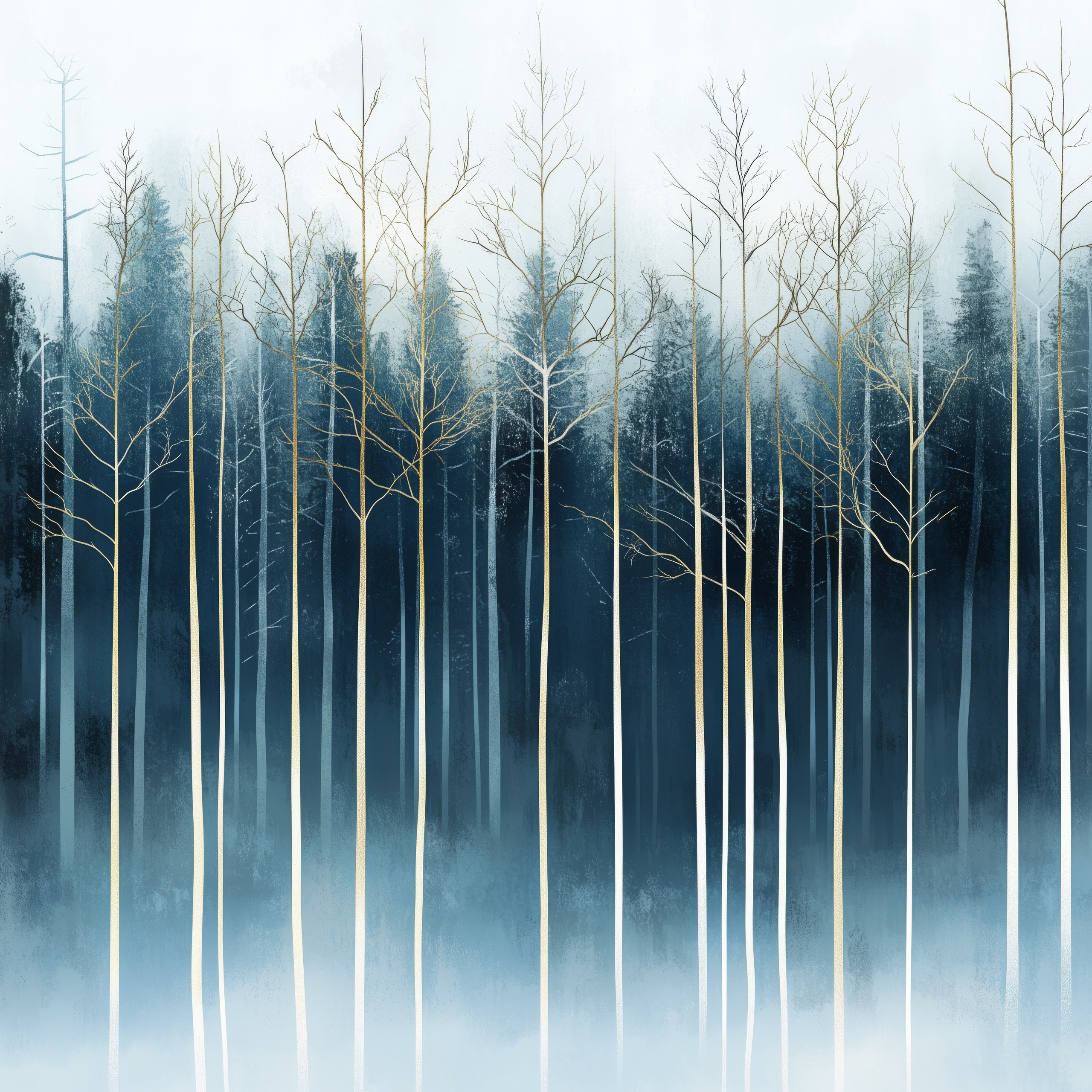 Silent symphony of winter. Lolly Shine. Contemporary digital artist