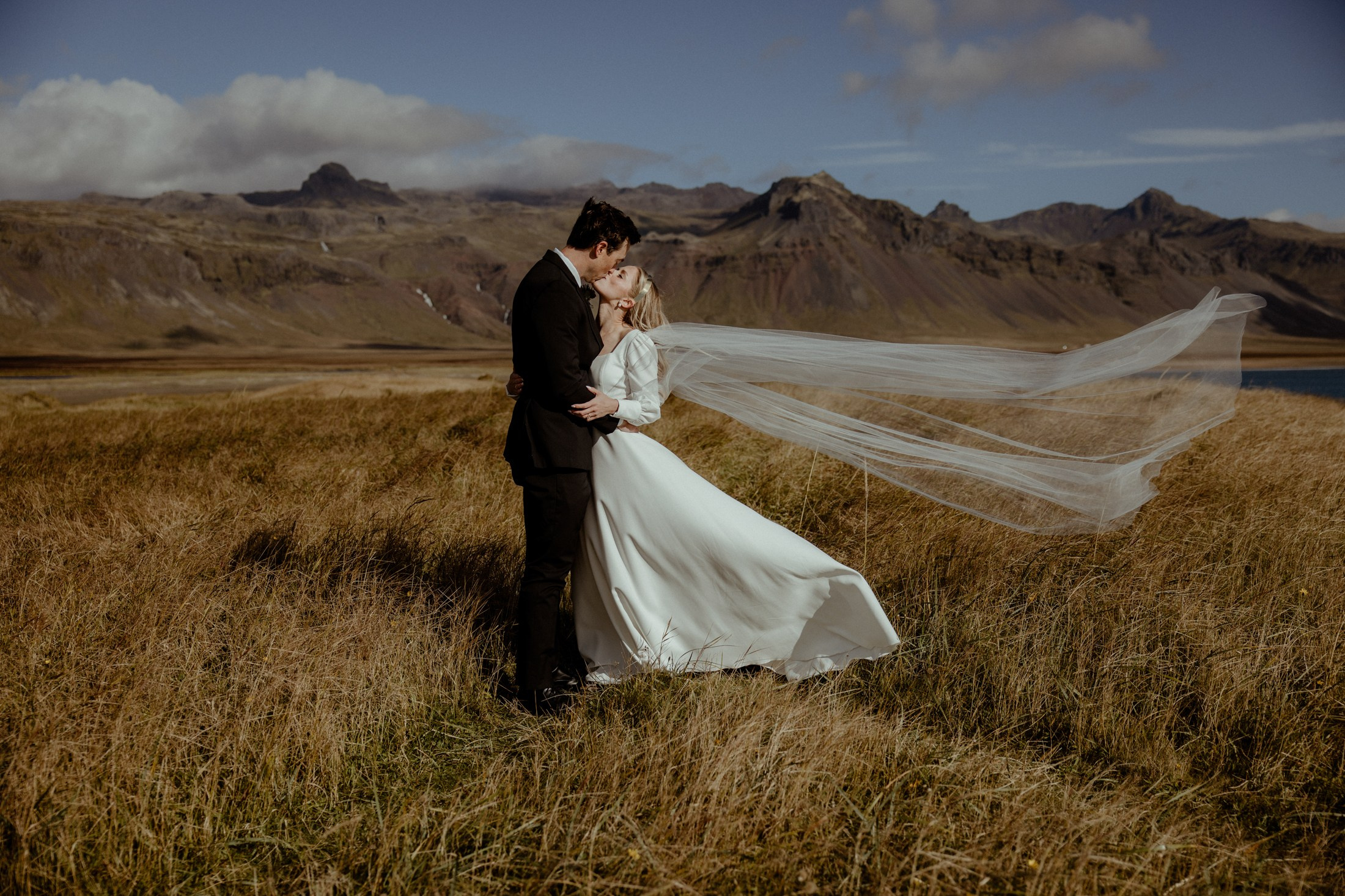 Iceland elopement at Budir Black Church | Snæfellsnes wedding by Iceland elopement photographer & videographer. Iceland elopement photographer & videographer