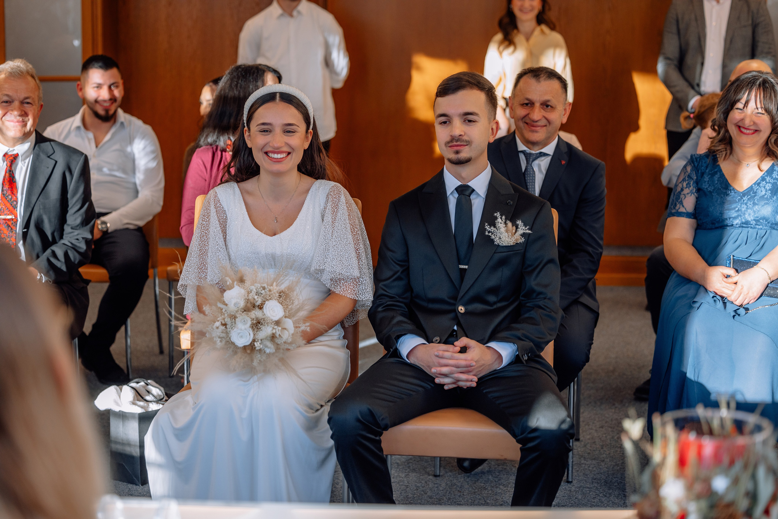 Elegante Trauung im Standesamt Schwabing | Hochzeitsreportage. Hochzeitsfotograf München Taufe Familienfotograf Tanja Mauke