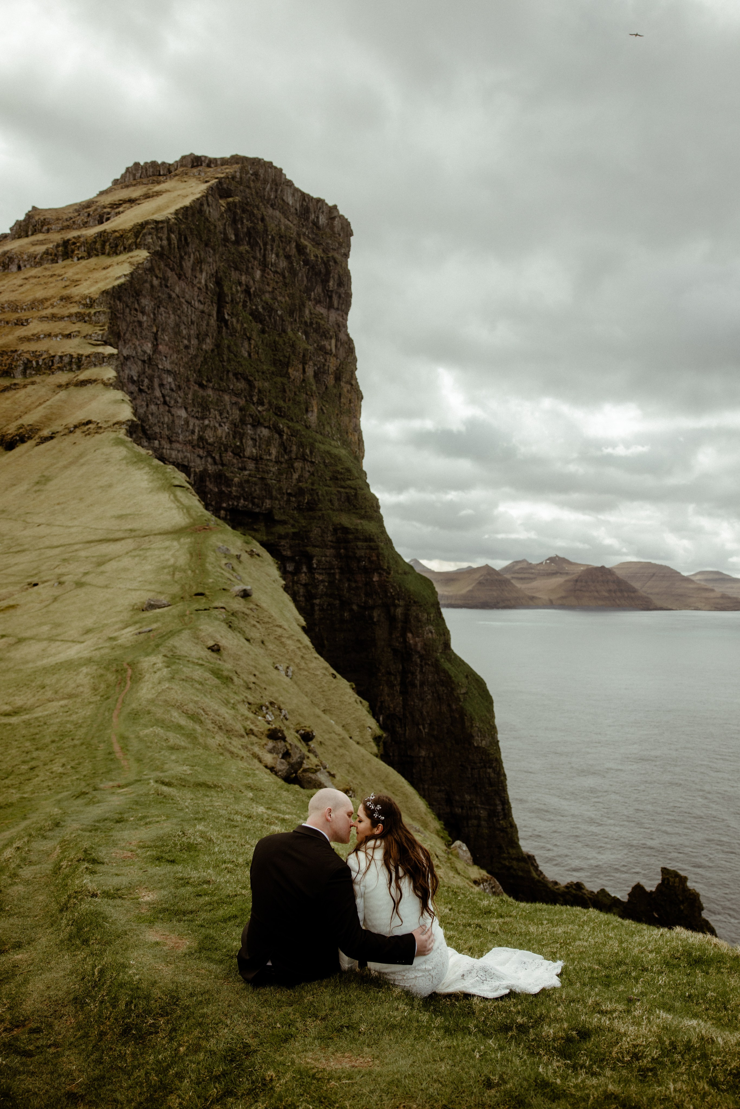 Elope at Faroe islands to celebrate 10 years anniversary. Iceland elopement photo and video | Nikolaichik Photo