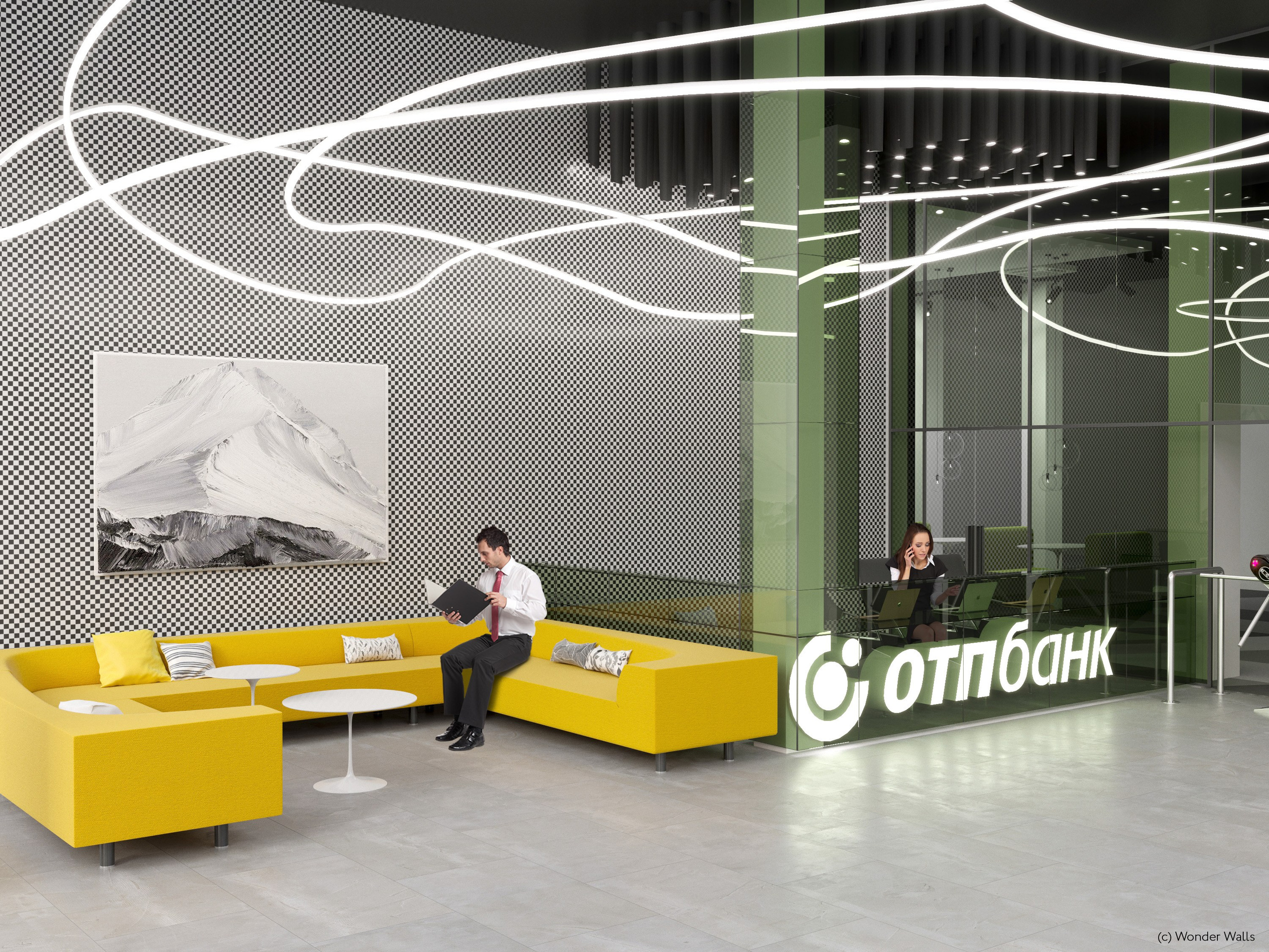 Public spaces. Interior design by Yuliya Shpeter