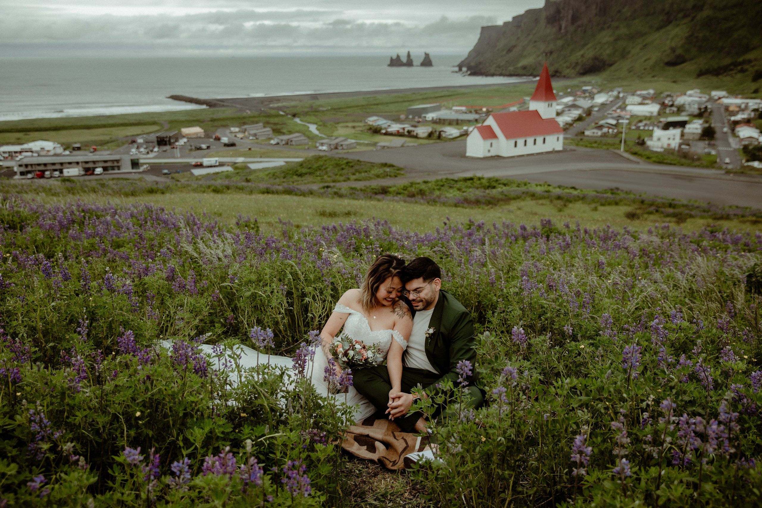 Elopement at Kvernufoss Waterfall. Iceland elopement photo and video | Nikolaichik Photo
