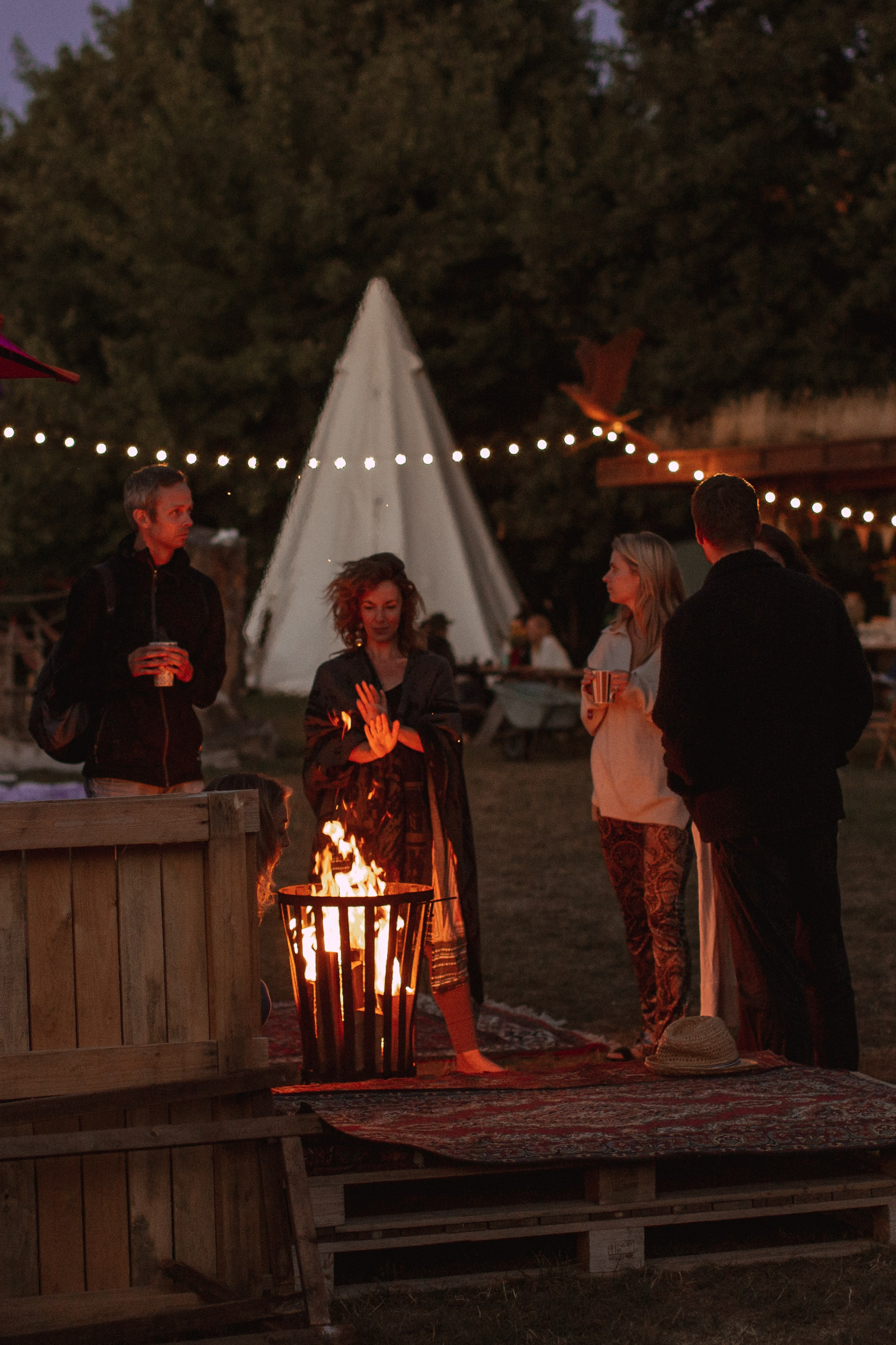 Reportage in camping. True self