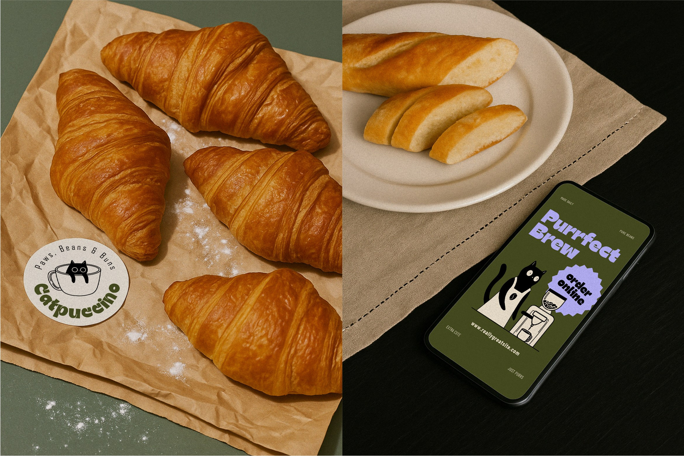 Catpuccino. Helen Reveur | Illustrator & Brand Designer | Ready-Made & Custom Illustrations