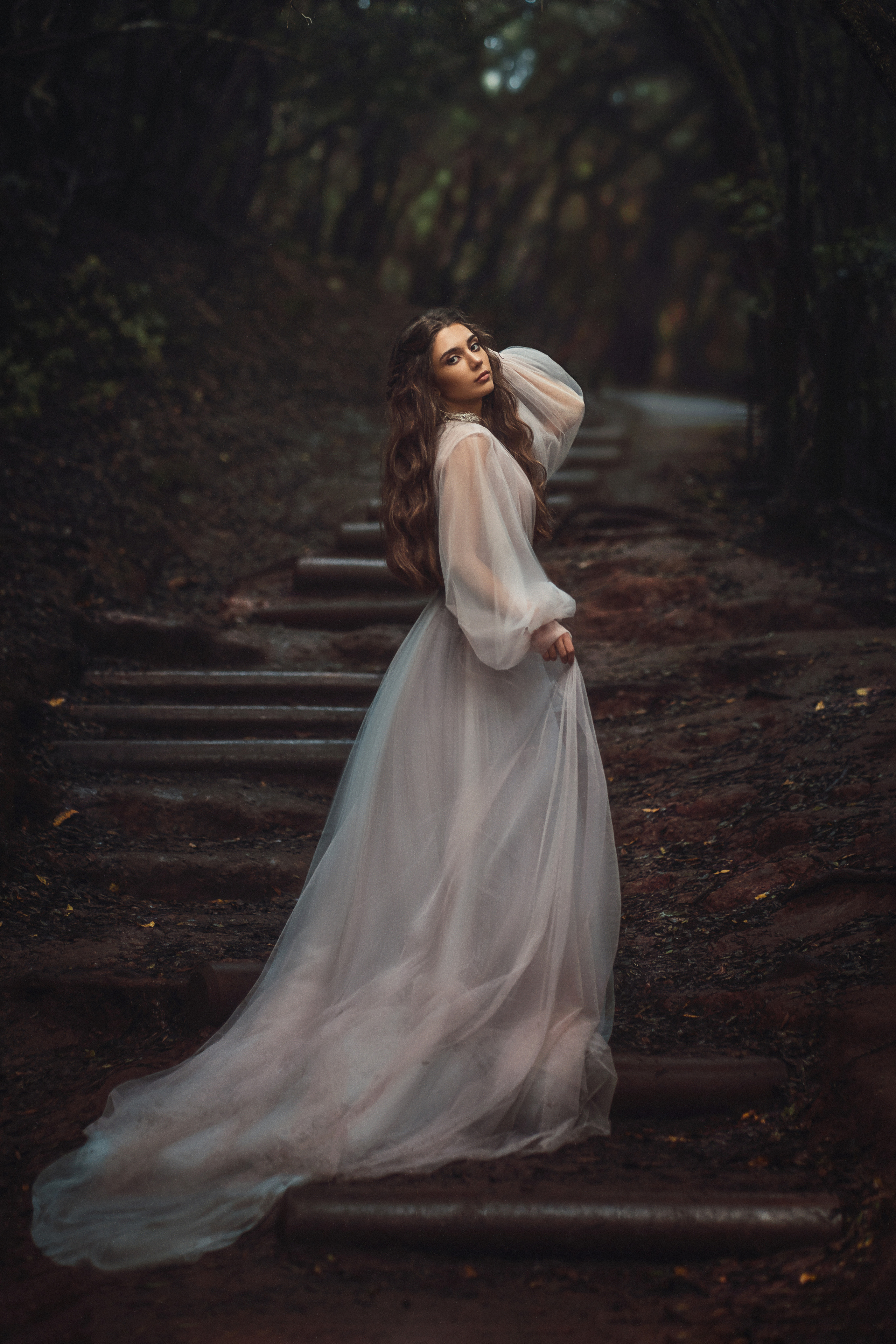 Платье лиловое фатин #8 20€. Профессиональный фотограф на Тенерифе