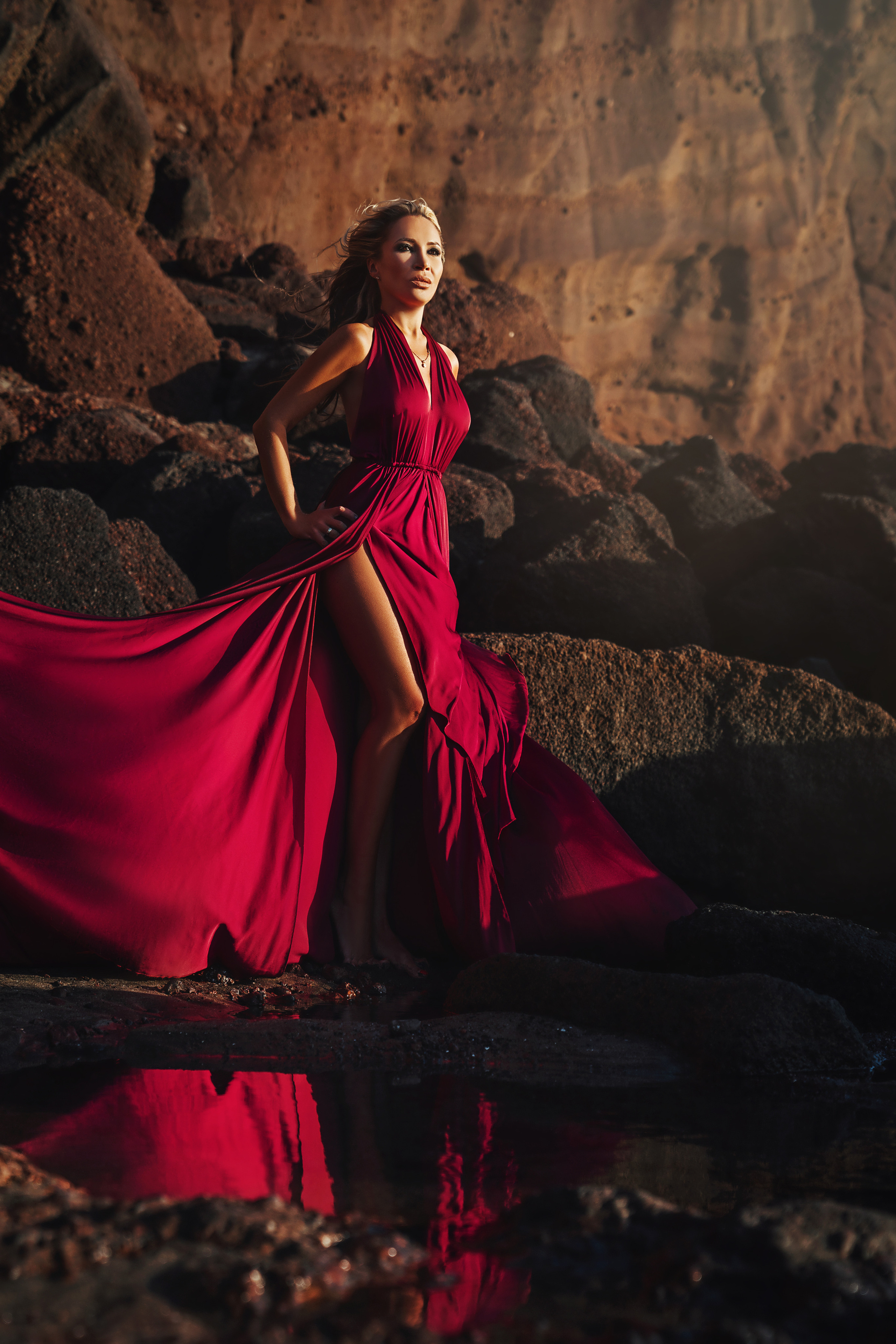 Платье бордо #5 40€. Профессиональный фотограф на Тенерифе