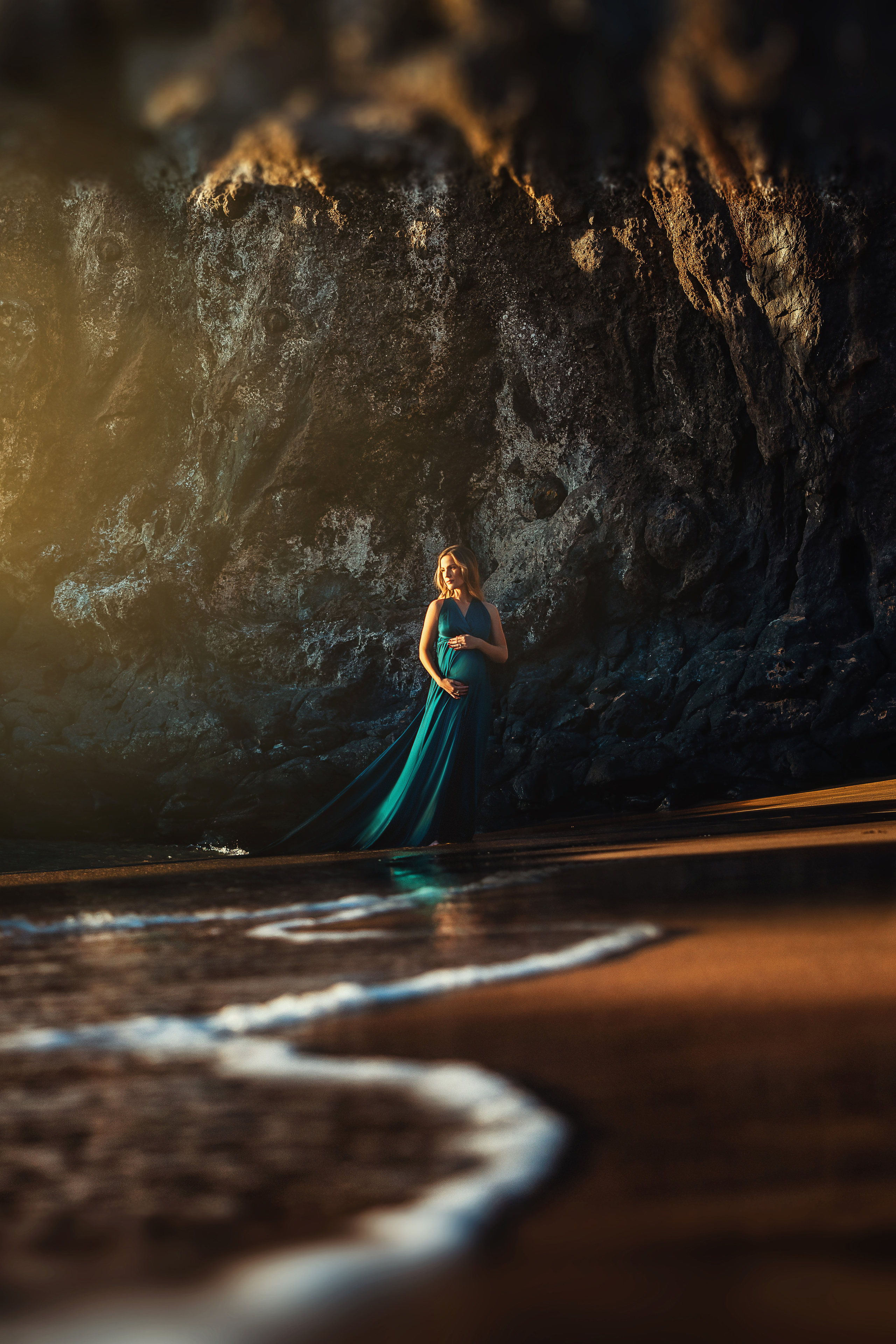 Flying dress green #4 40€. Professional photography in Tenerife Tania Bonnet