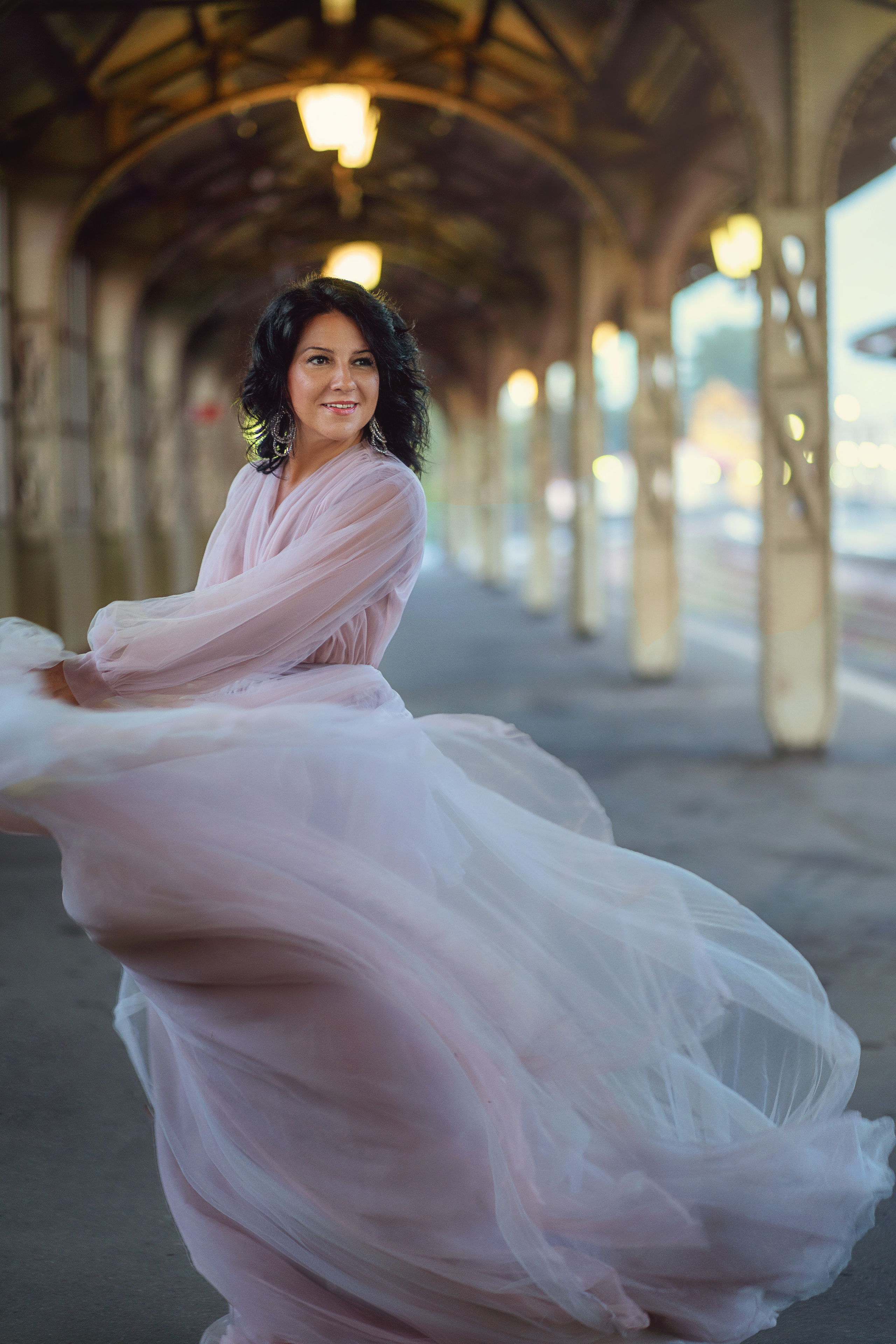 Платье лиловое фатин #8 20€. Профессиональный фотограф на Тенерифе