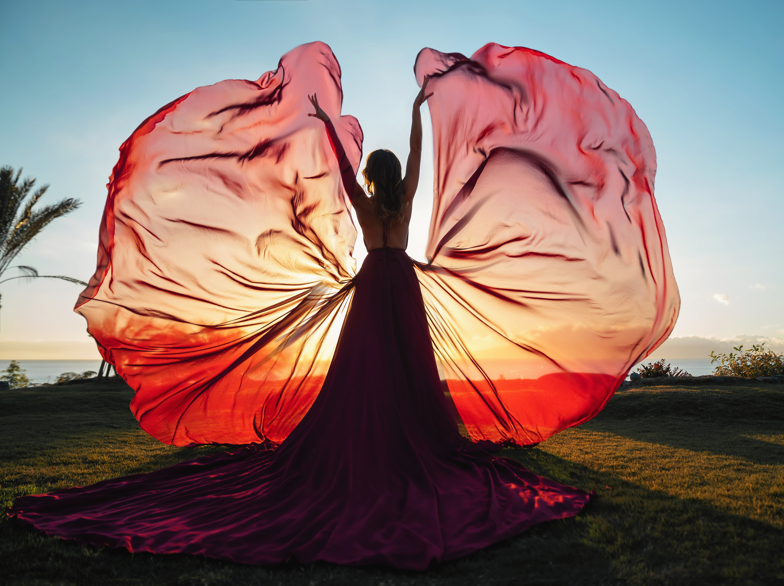 Платье бордо #5 40€. Профессиональный фотограф на Тенерифе