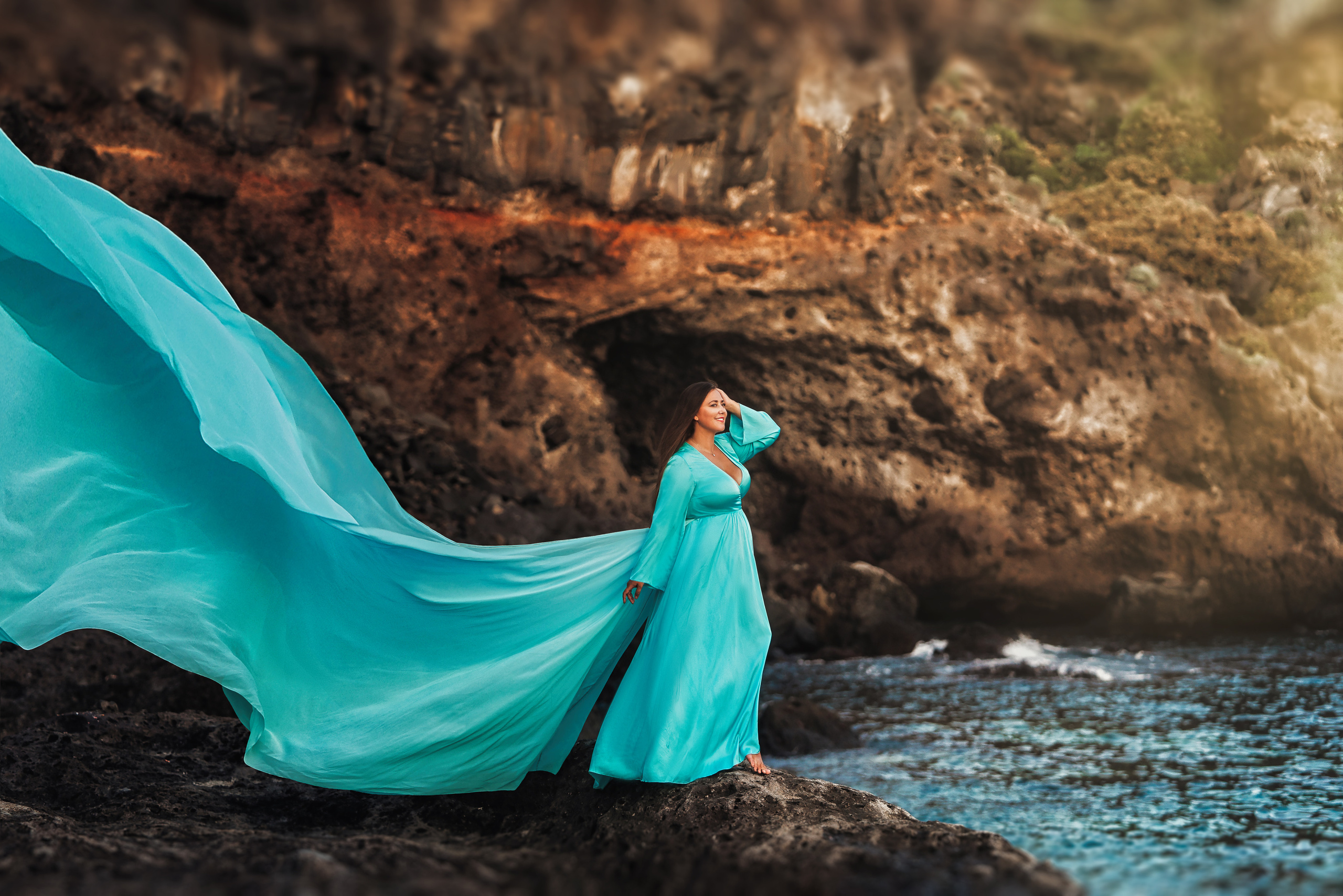 Платье мятное #6 40€. Профессиональный фотограф на Тенерифе