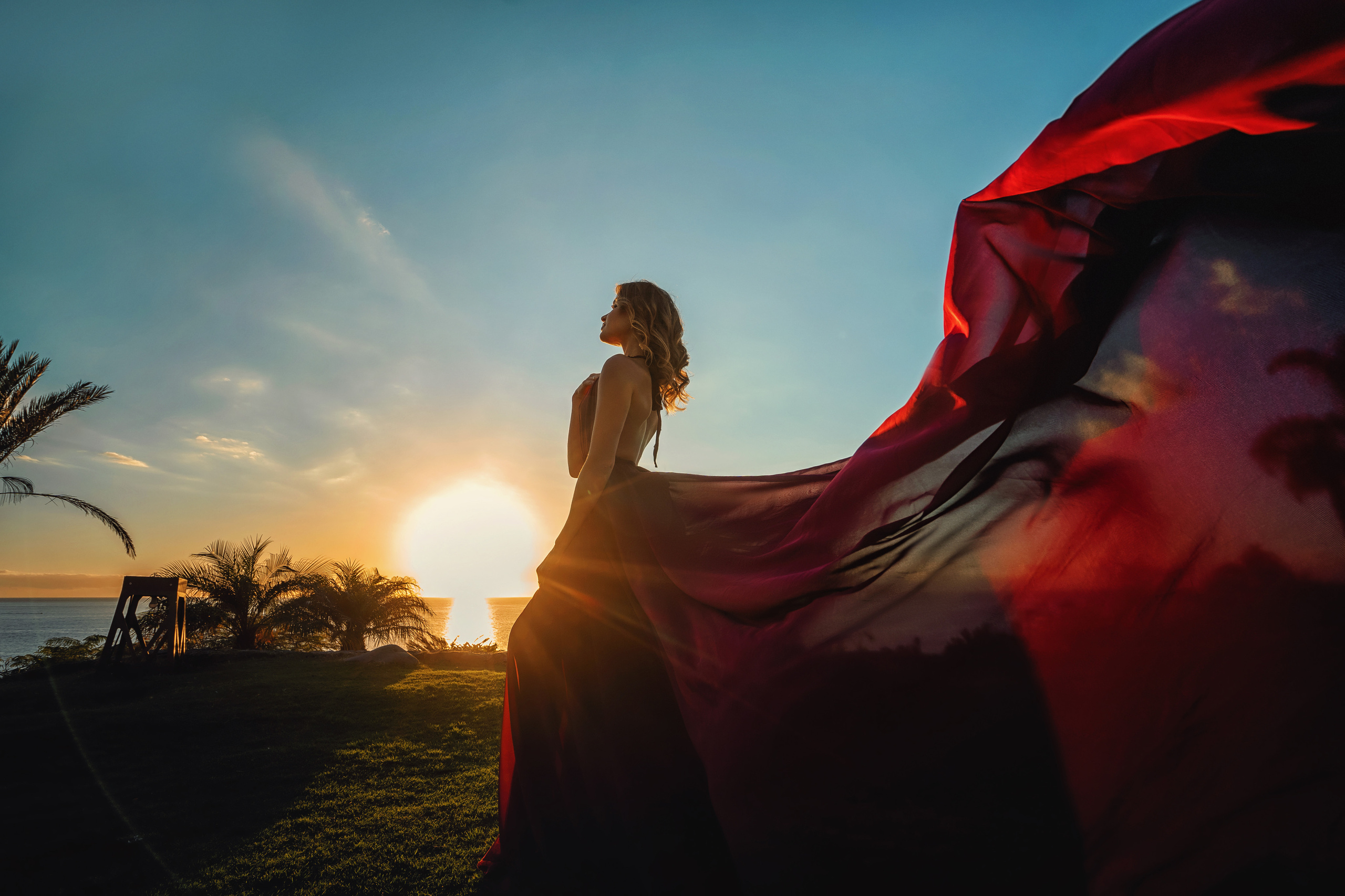 Платье бордо #5 40€. Профессиональный фотограф на Тенерифе