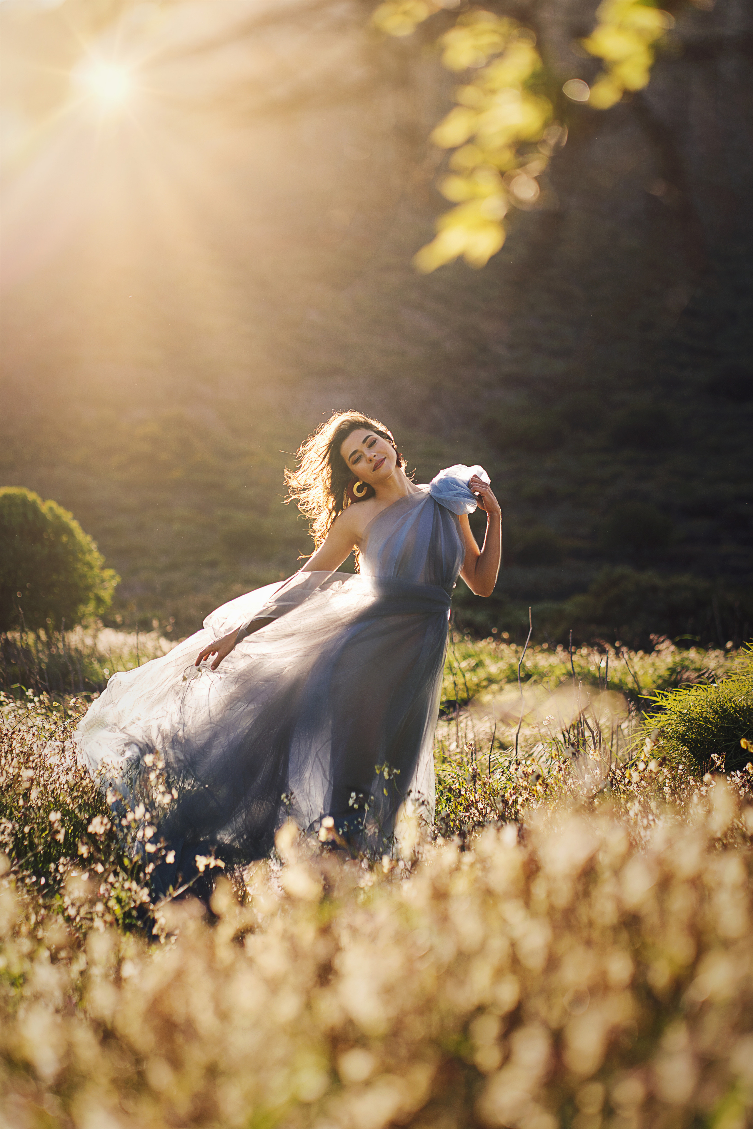 Blue tulle dress #11 10€. Professional photography in Tenerife Tania Bonnet