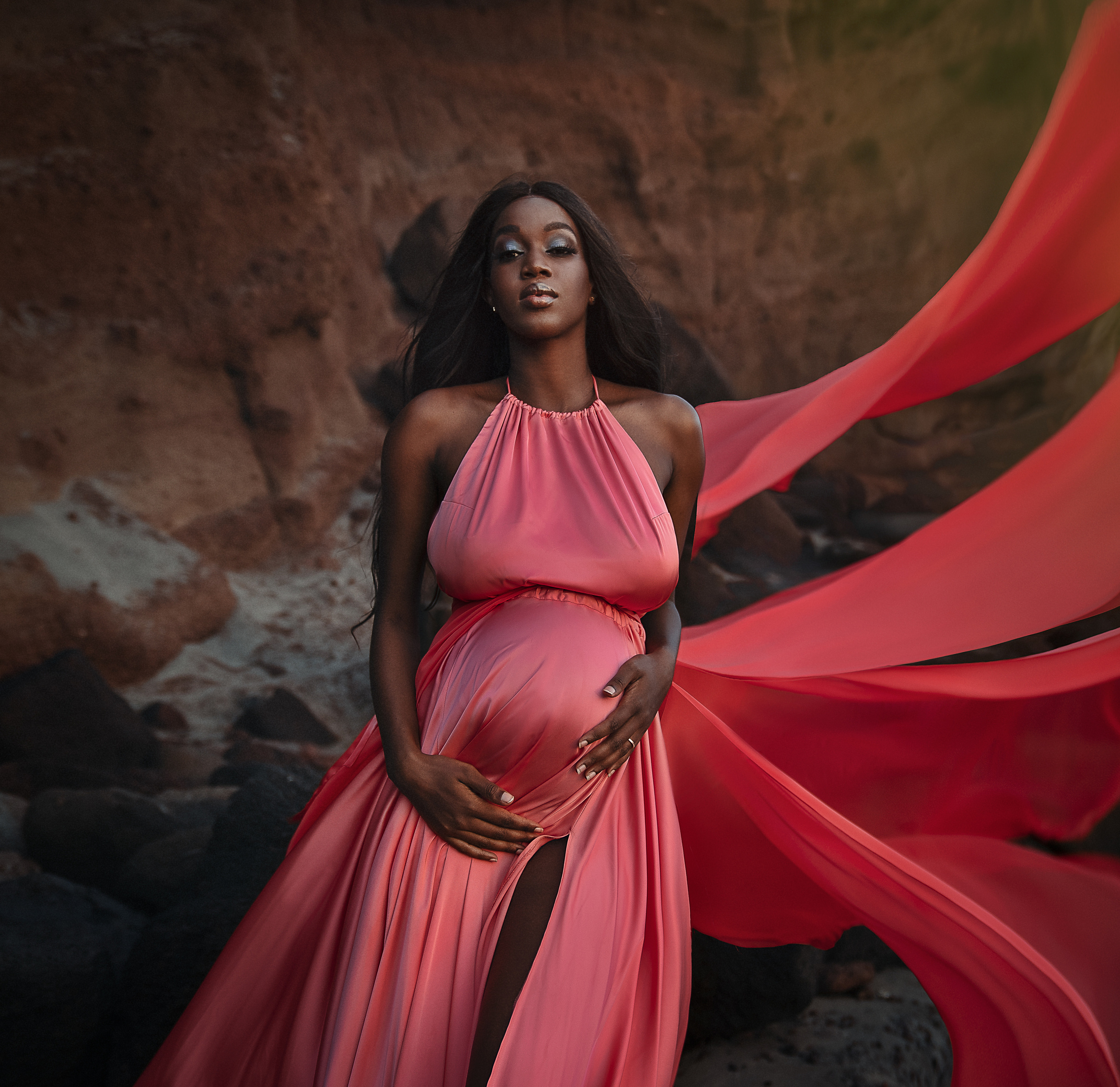 Vestido coral #7 40€. Fotografía profesional en Tenerife Tania Bonnet