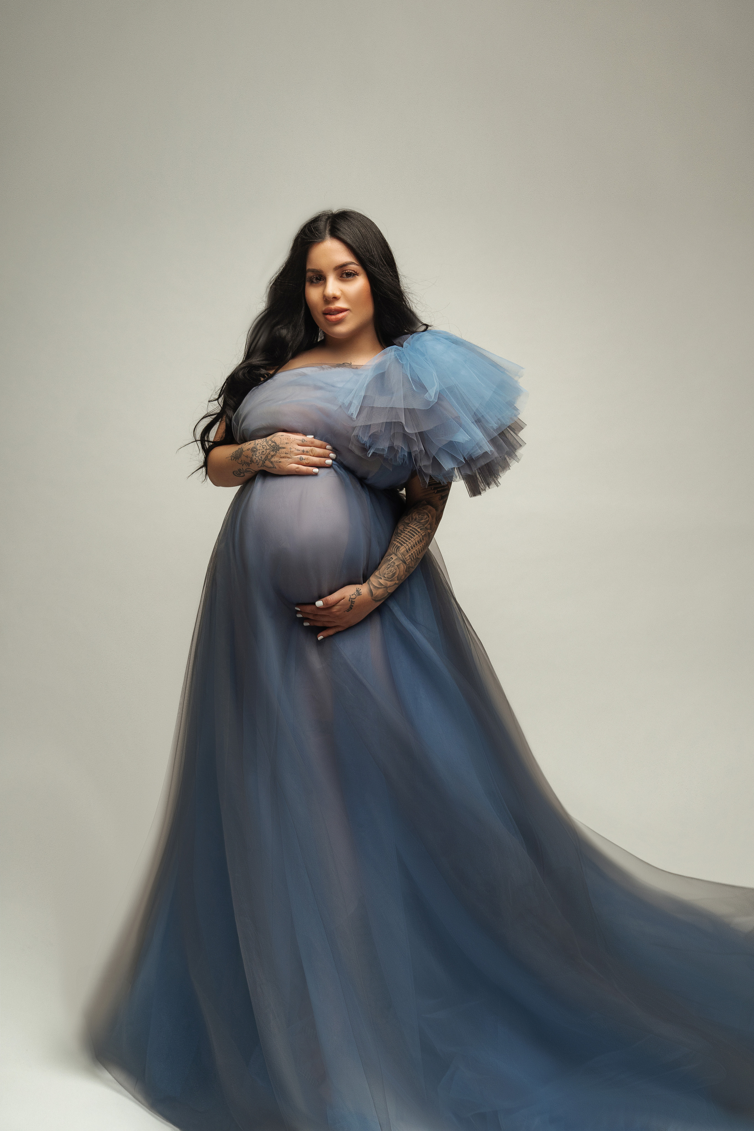 Blue tulle dress #11 10€. Professional photography in Tenerife Tania Bonnet