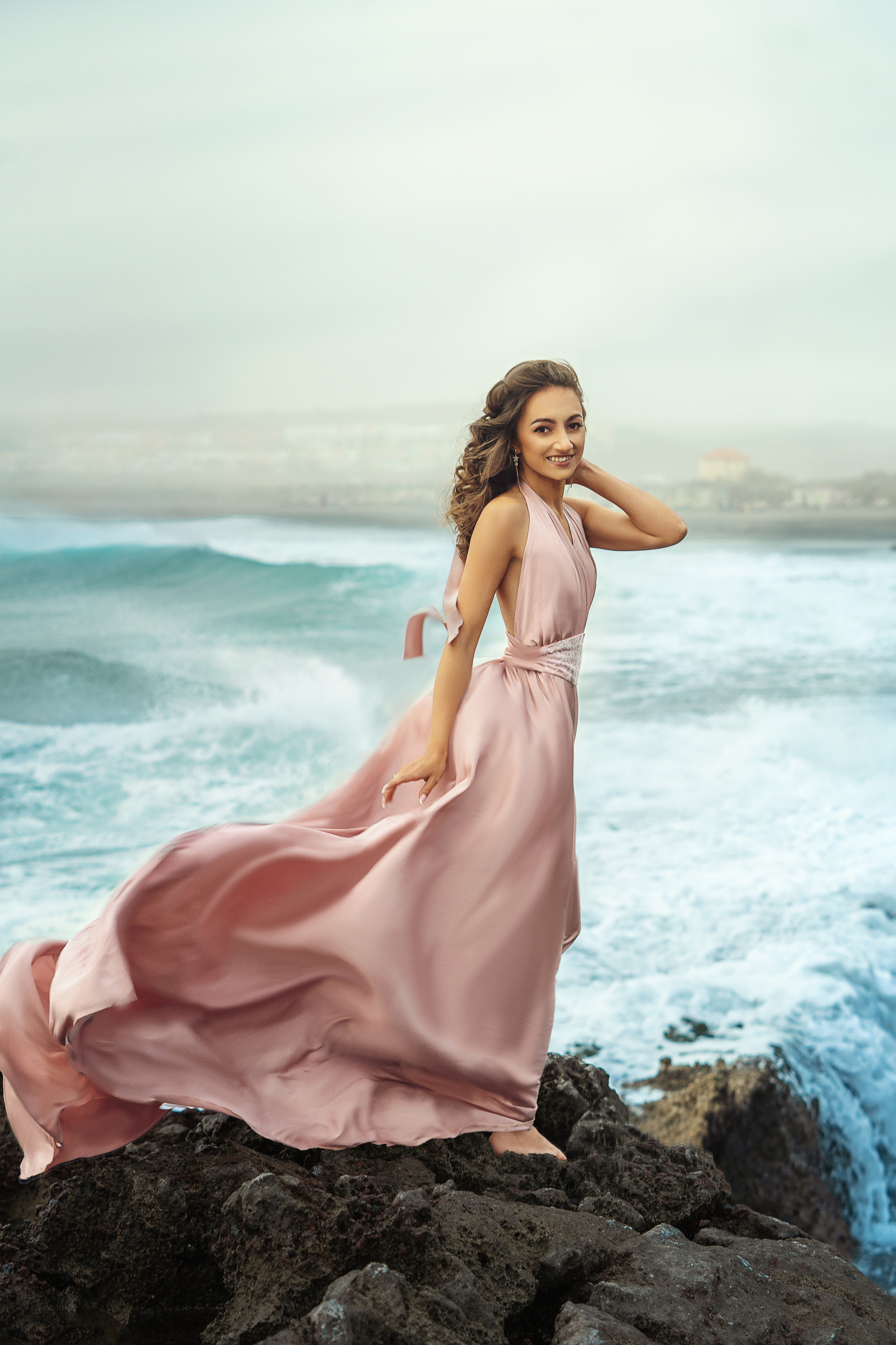 Flying dress rose #13 30€. Professional photography in Tenerife Tania Bonnet