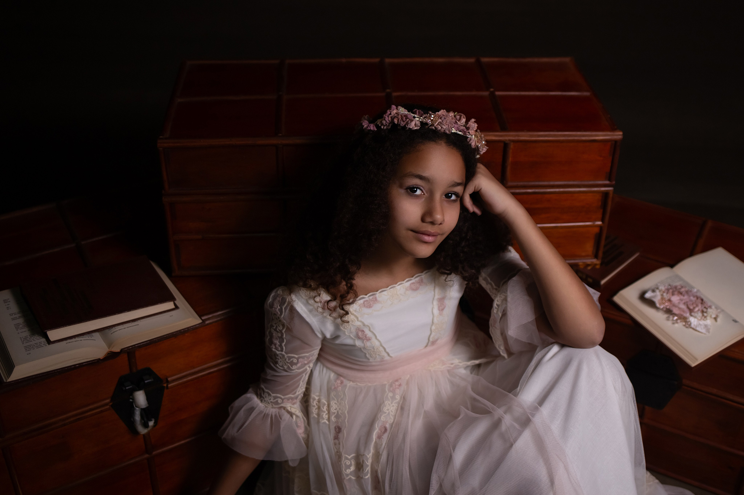 Comunión en el estudio. Fotógrafa profesional en España