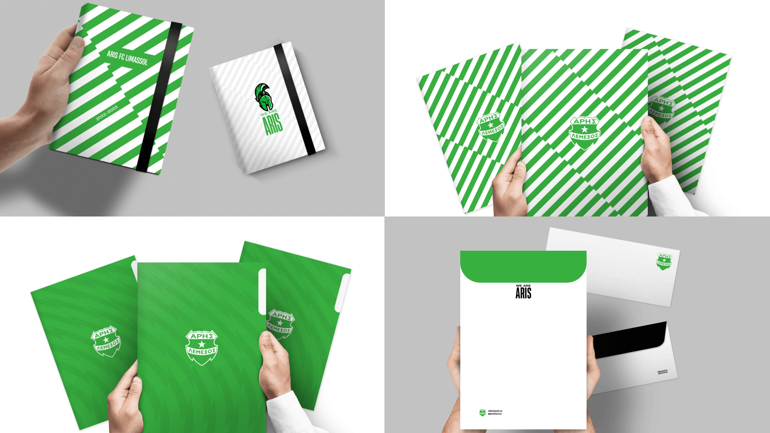 [Brand Book Designer, Identity Shaping] — Football Club — Aris. Tim Katerinko — Visual Storytelling for Brands, Culture & Events