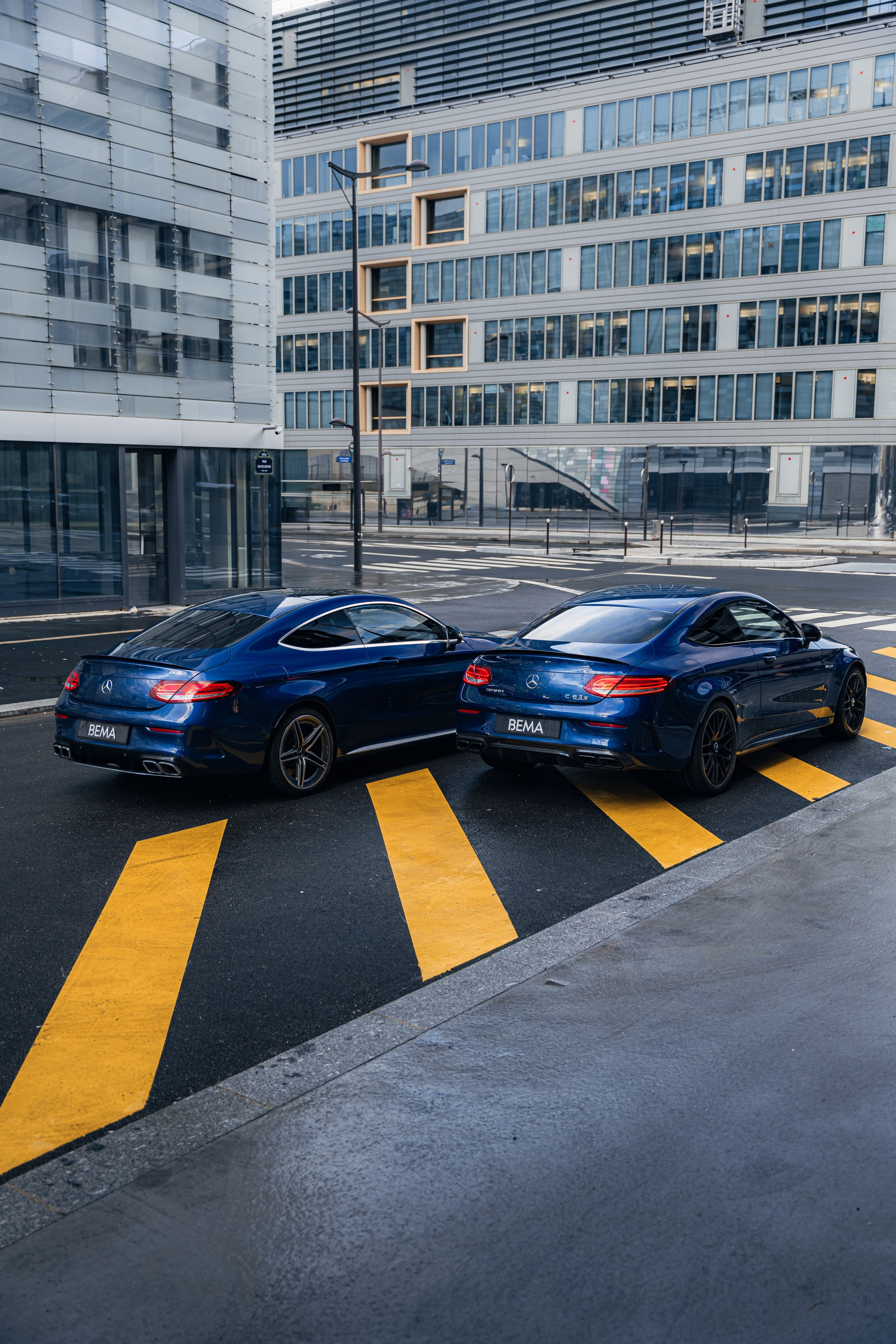 Mercedes-Benz C63s AMG. Photographe de voitures à Paris — Vitalii Motruk
