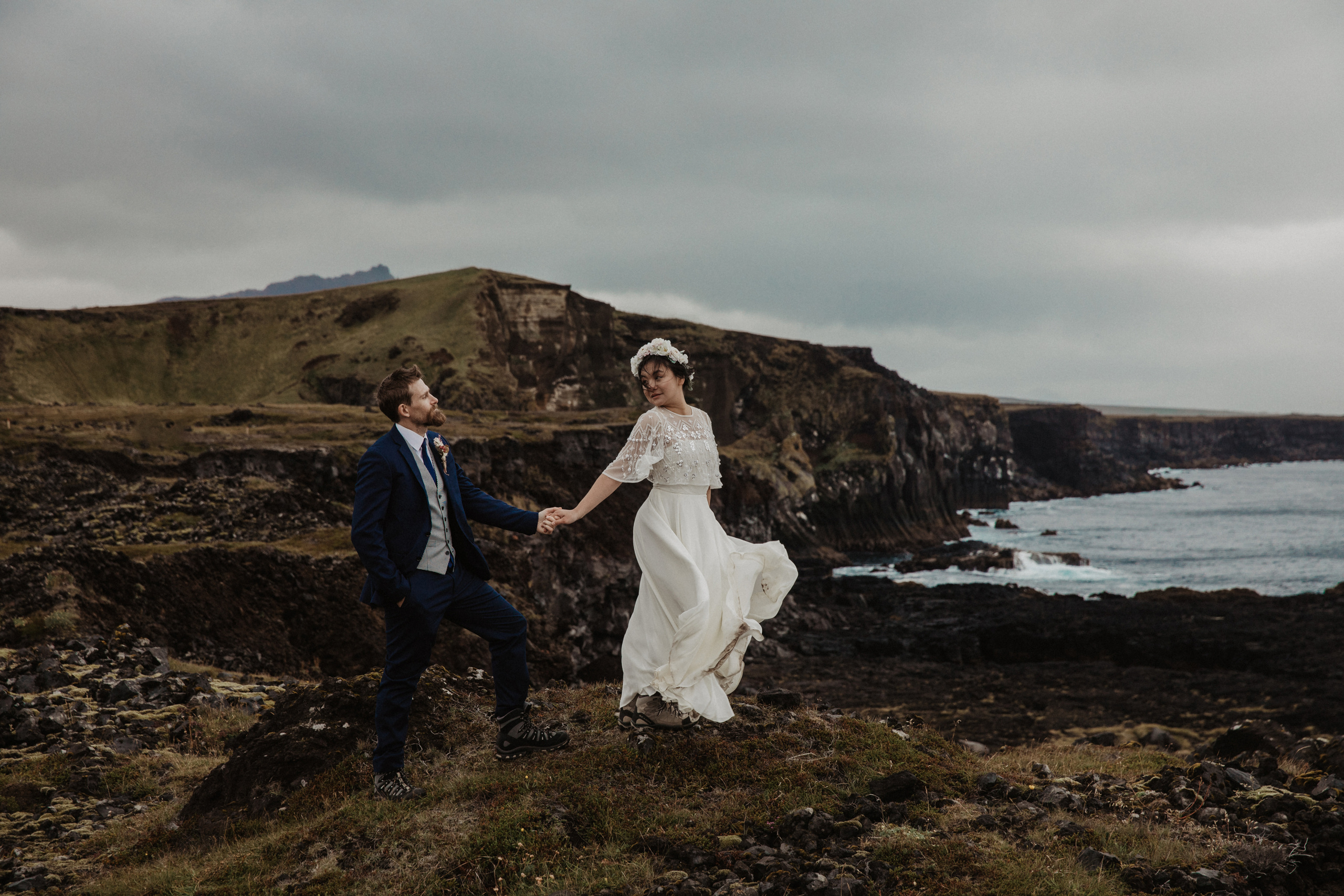 Elopement wedding photo session in Iceland | Quinn & Nick. Iceland elopement photographer & videographer