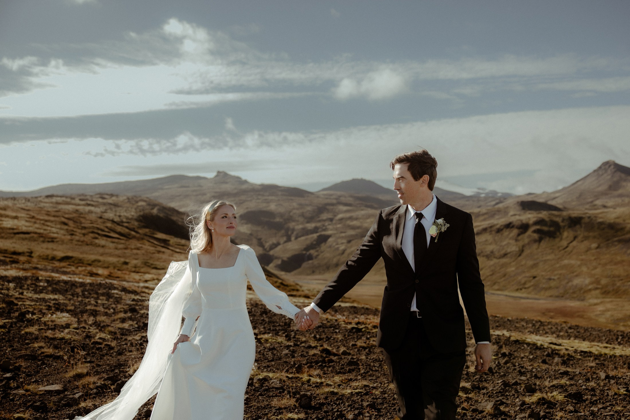 Iceland elopement at Budir Black Church | Snæfellsnes wedding by Iceland elopement photographer & videographer. Iceland elopement photographer & videographer