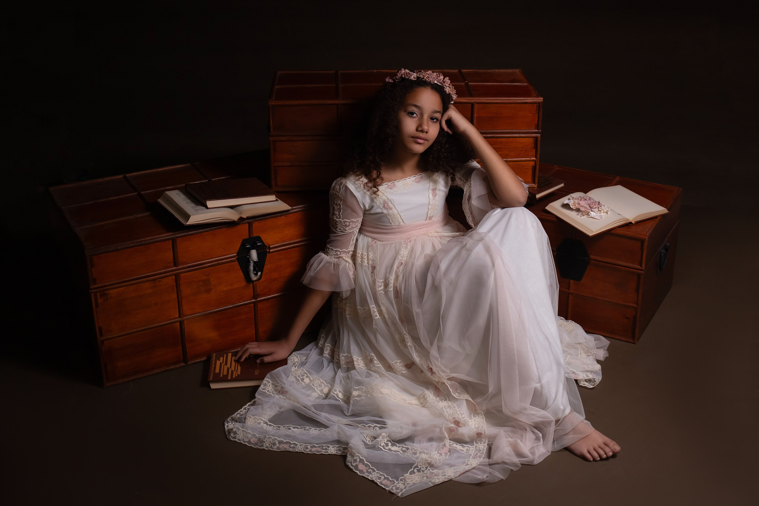 Comunión en el estudio. Fotógrafa profesional en España