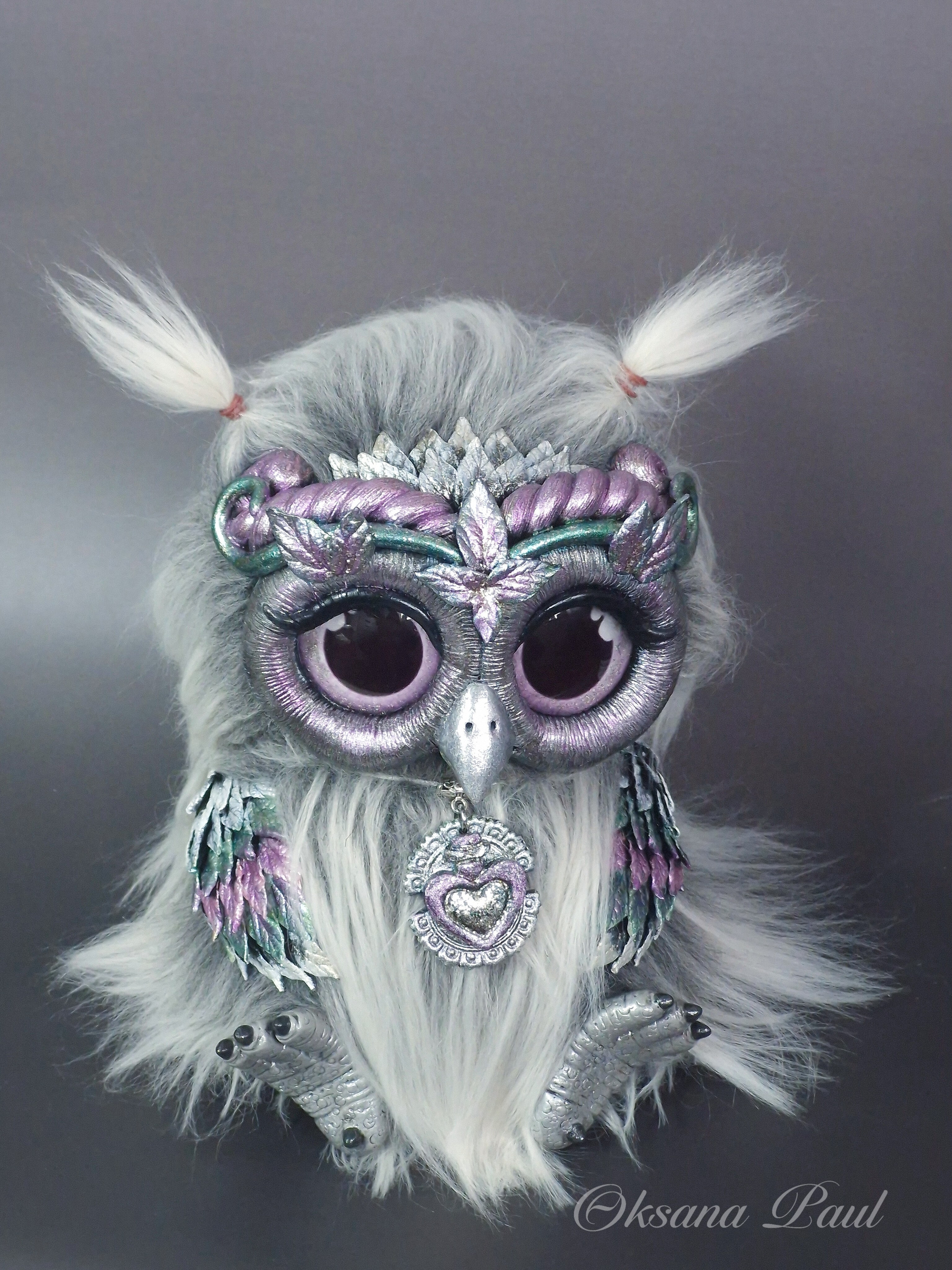 Авторская серия совят / Eulenkollektion ➤. Oksana Paul-Gardinen-Design Oksana Paul ✧ Art of Gardinen & Textile Design ✧ Polymer Clay Art & Handmade Creatures