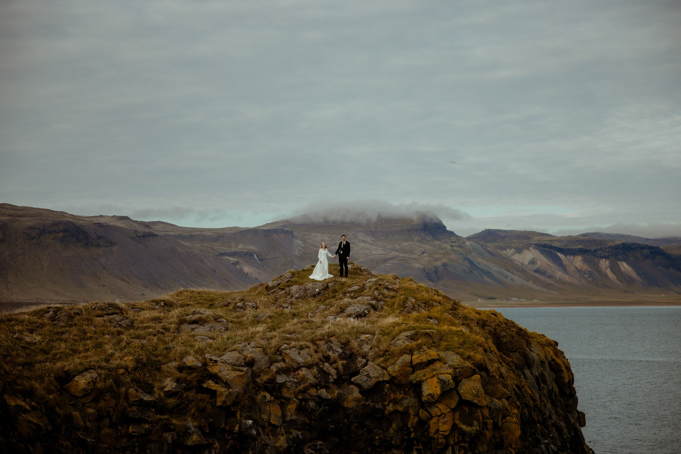 Iceland elopement at Budir Black Church | Snæfellsnes wedding by Iceland elopement photographer & videographer. Iceland elopement photographer & videographer