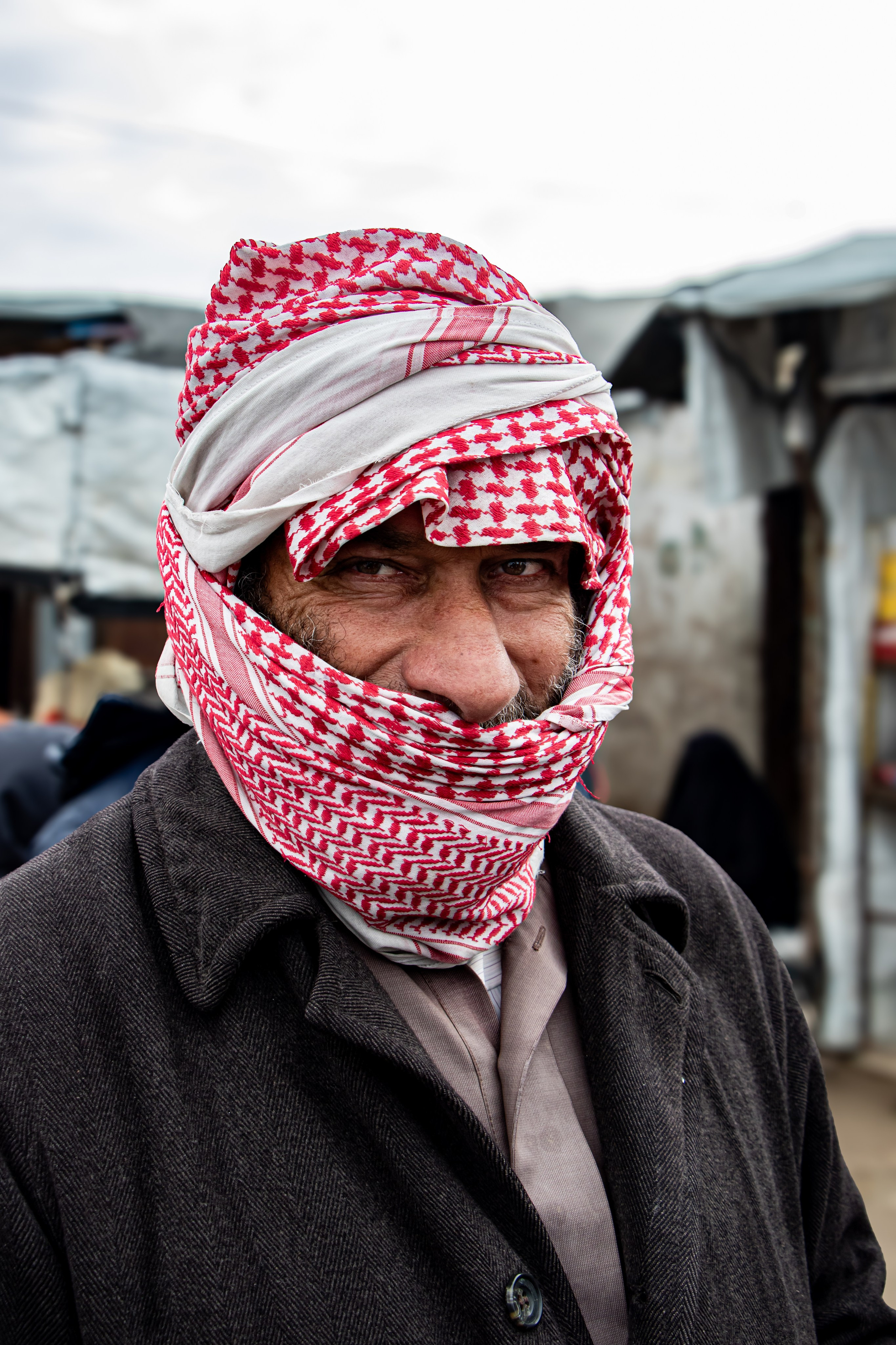 Portrait dans le camps Al-Hol, prisonniers de Daesh, dans le Rojava Kurdistan Syrien.