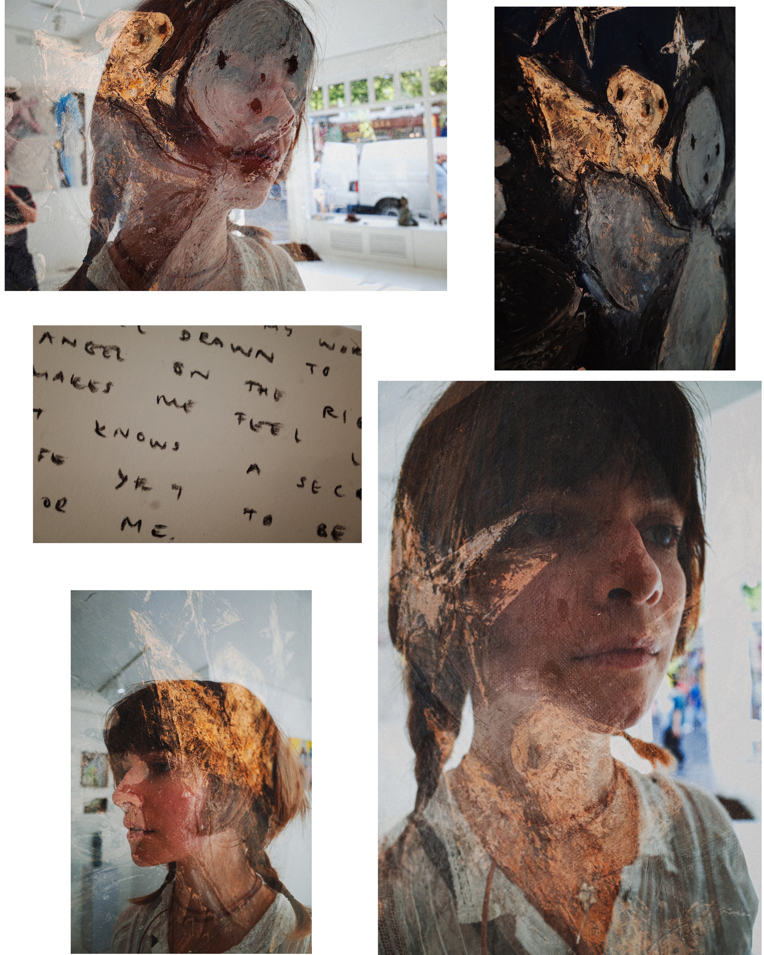 Art Touch performance. Victoria Dini. Art photography in London / Folkestone, UK