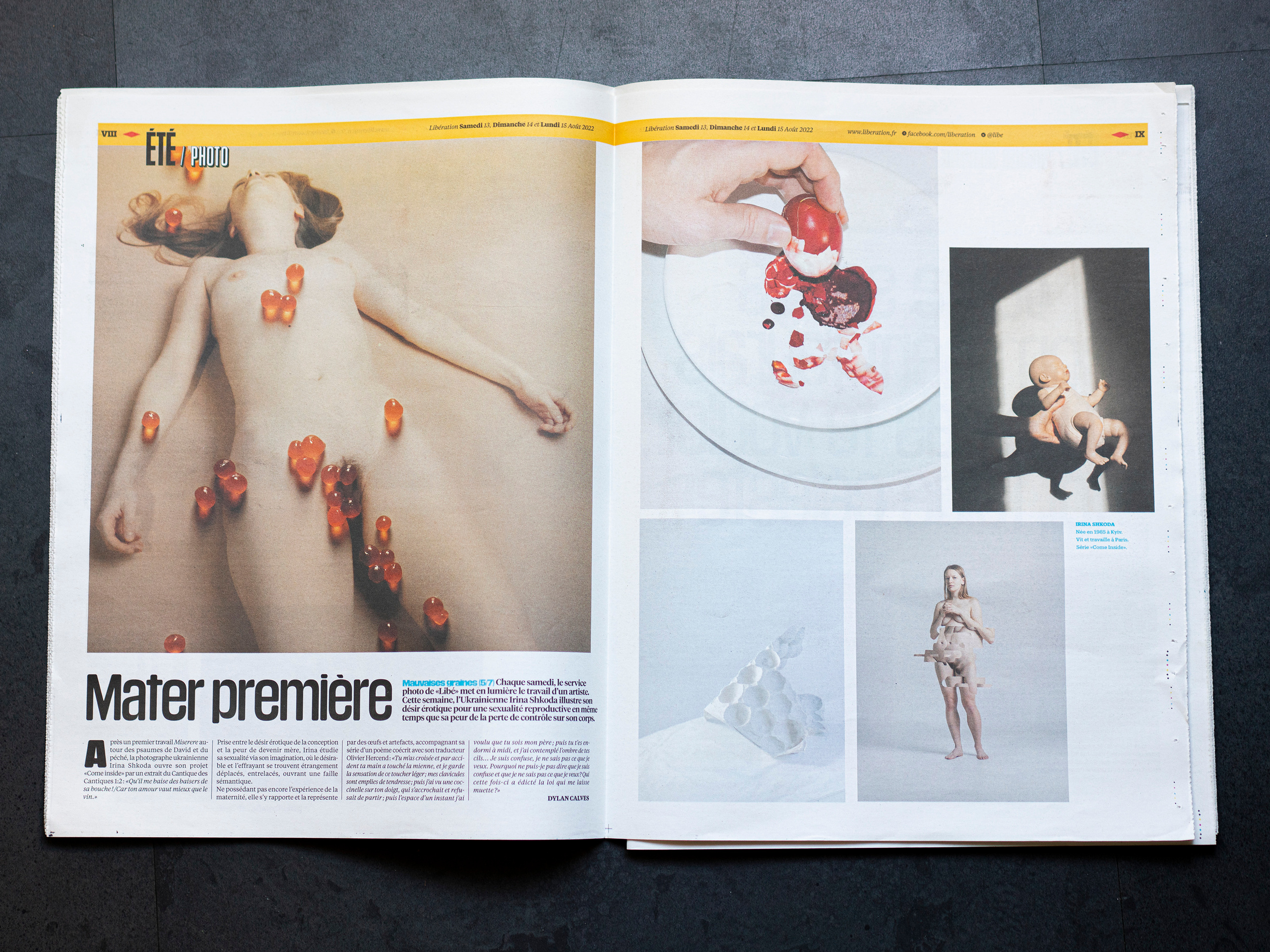 Libération Irina Shkoda Come Inside