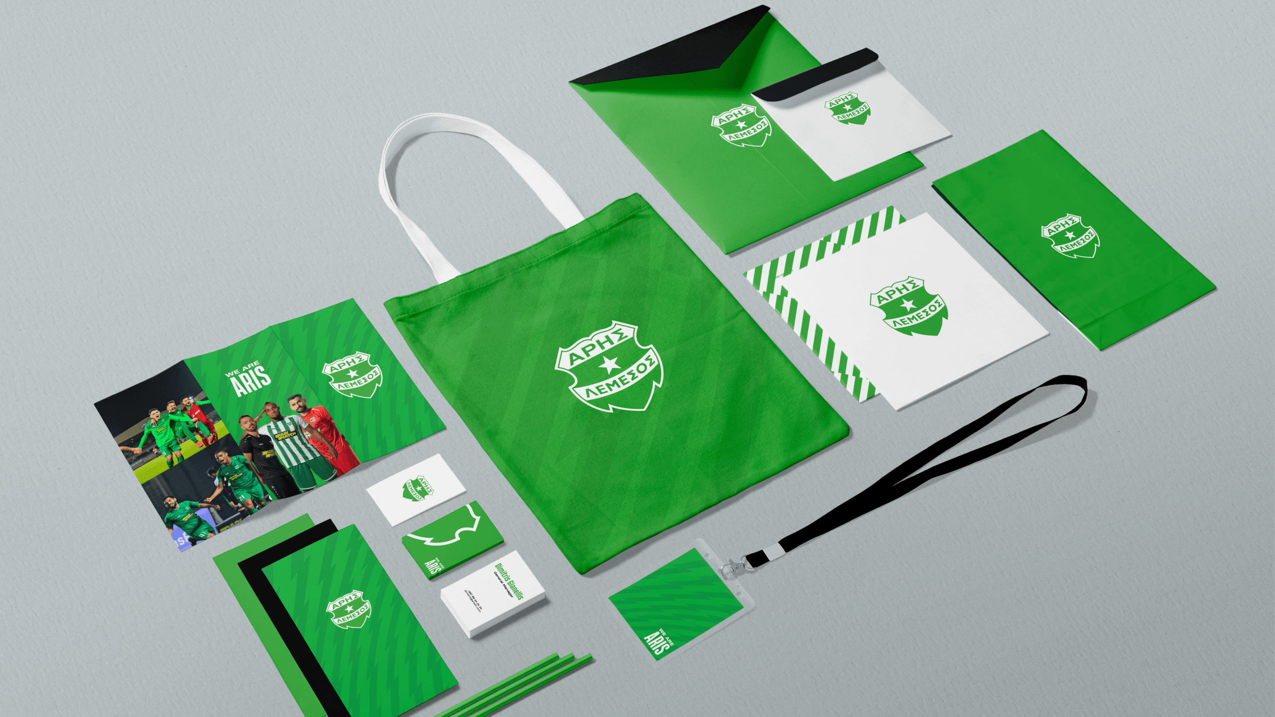 [Brand Book Designer, Identity Shaping] — Football Club — Aris. Tim Katerinko — Visual Storytelling for Brands, Culture & Events