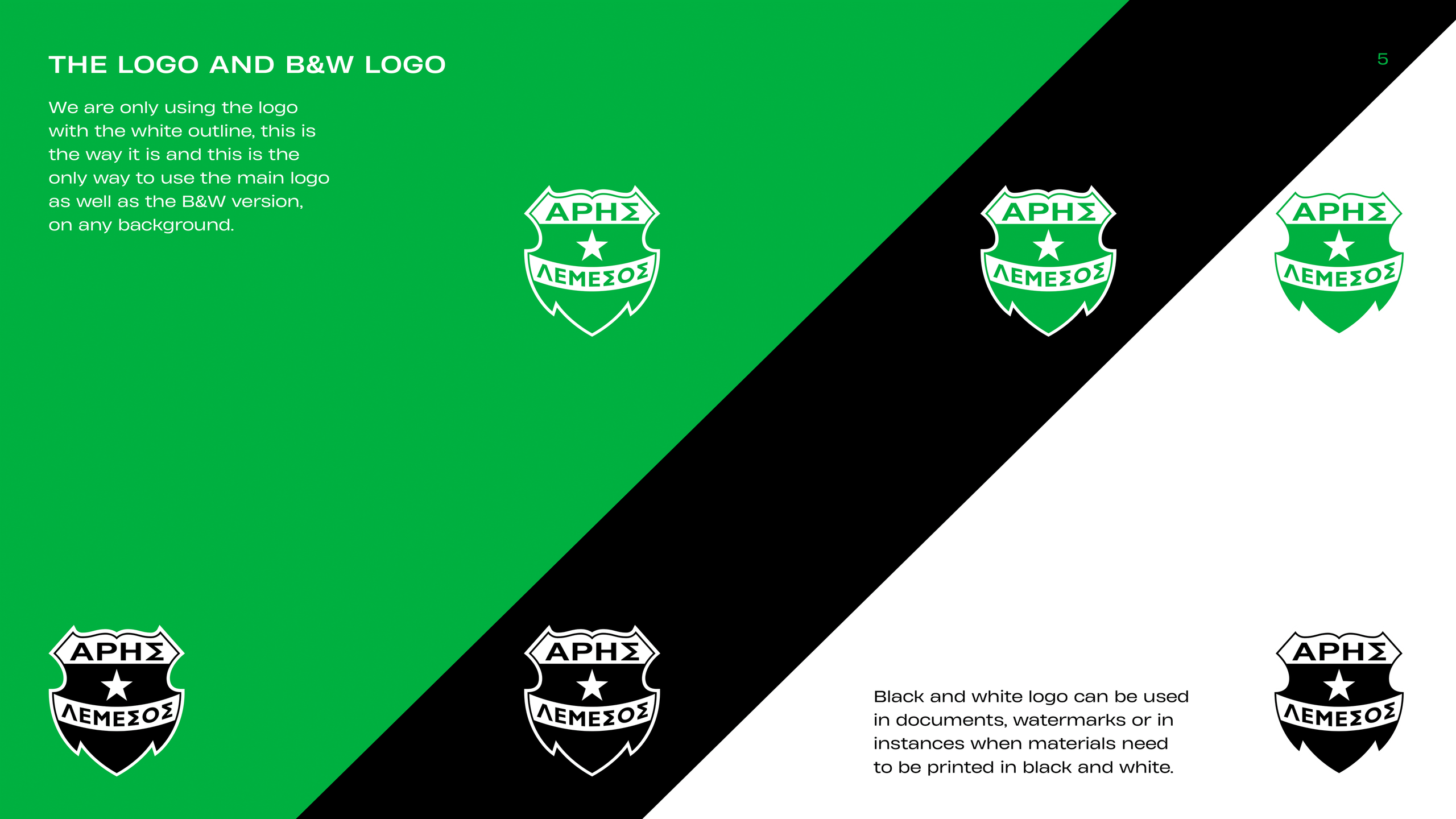 [Brand Book Designer, Identity Shaping] — Football Club — Aris. Tim Katerinko — Visual Storytelling for Brands, Culture & Events