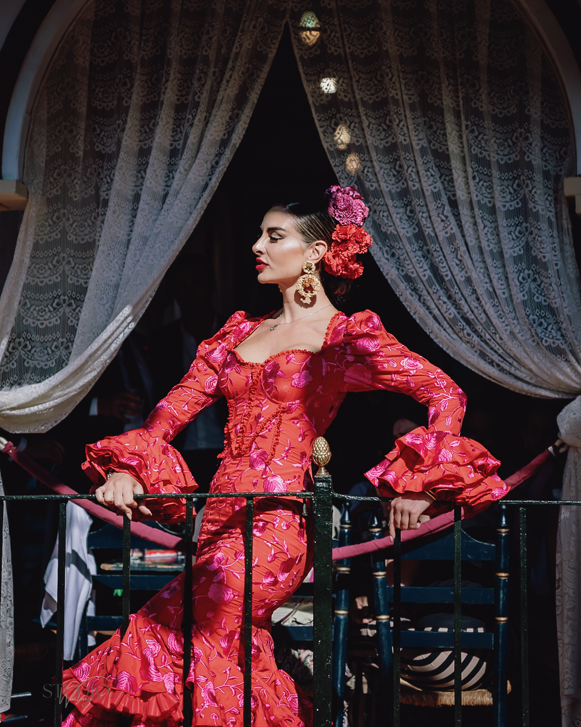 Sesión de fotos en feria de Abril de Sevilla. Inicio