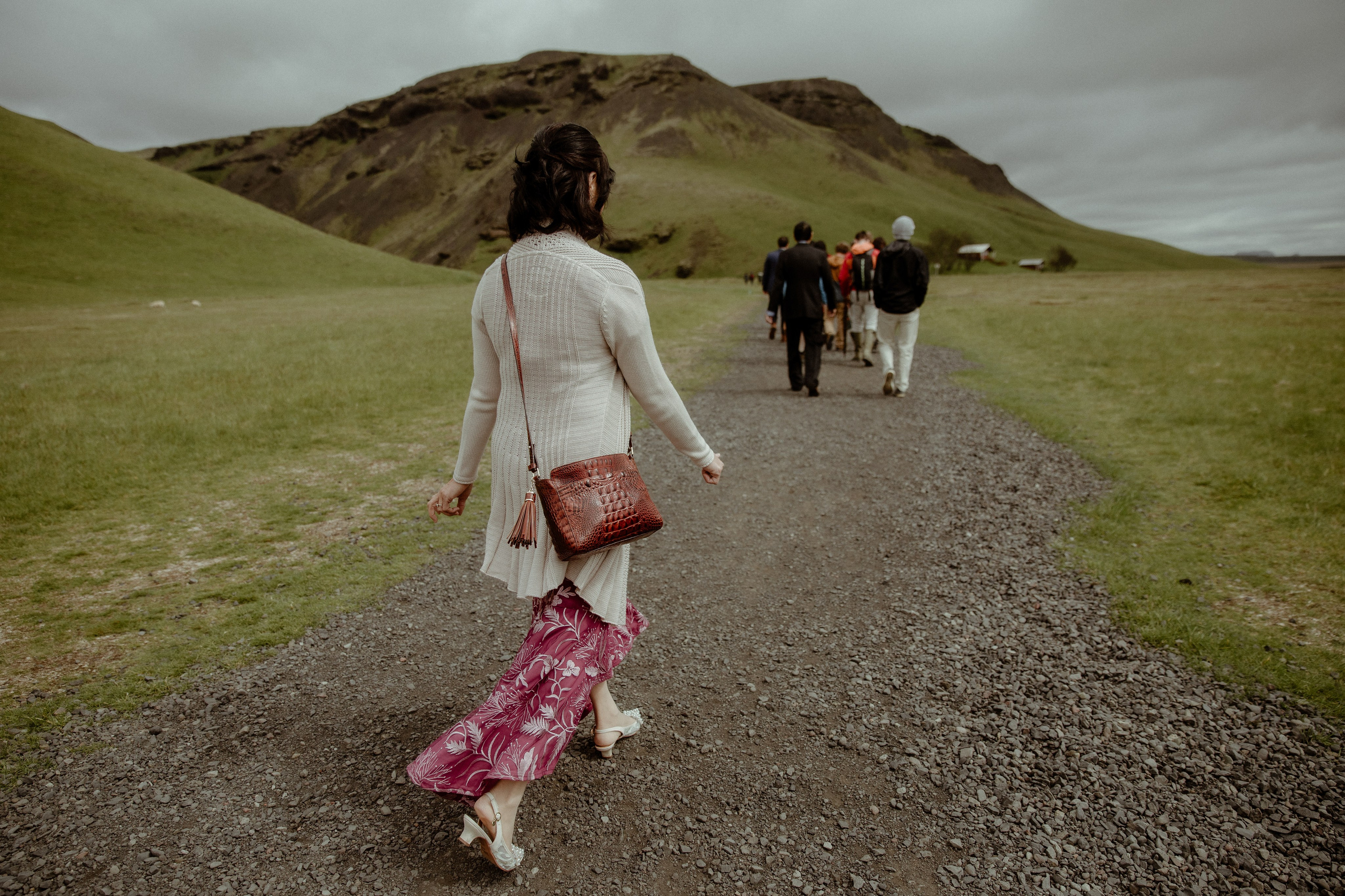 Elopement at Kvernufoss Waterfall. Iceland elopement photo and video | Nikolaichik Photo