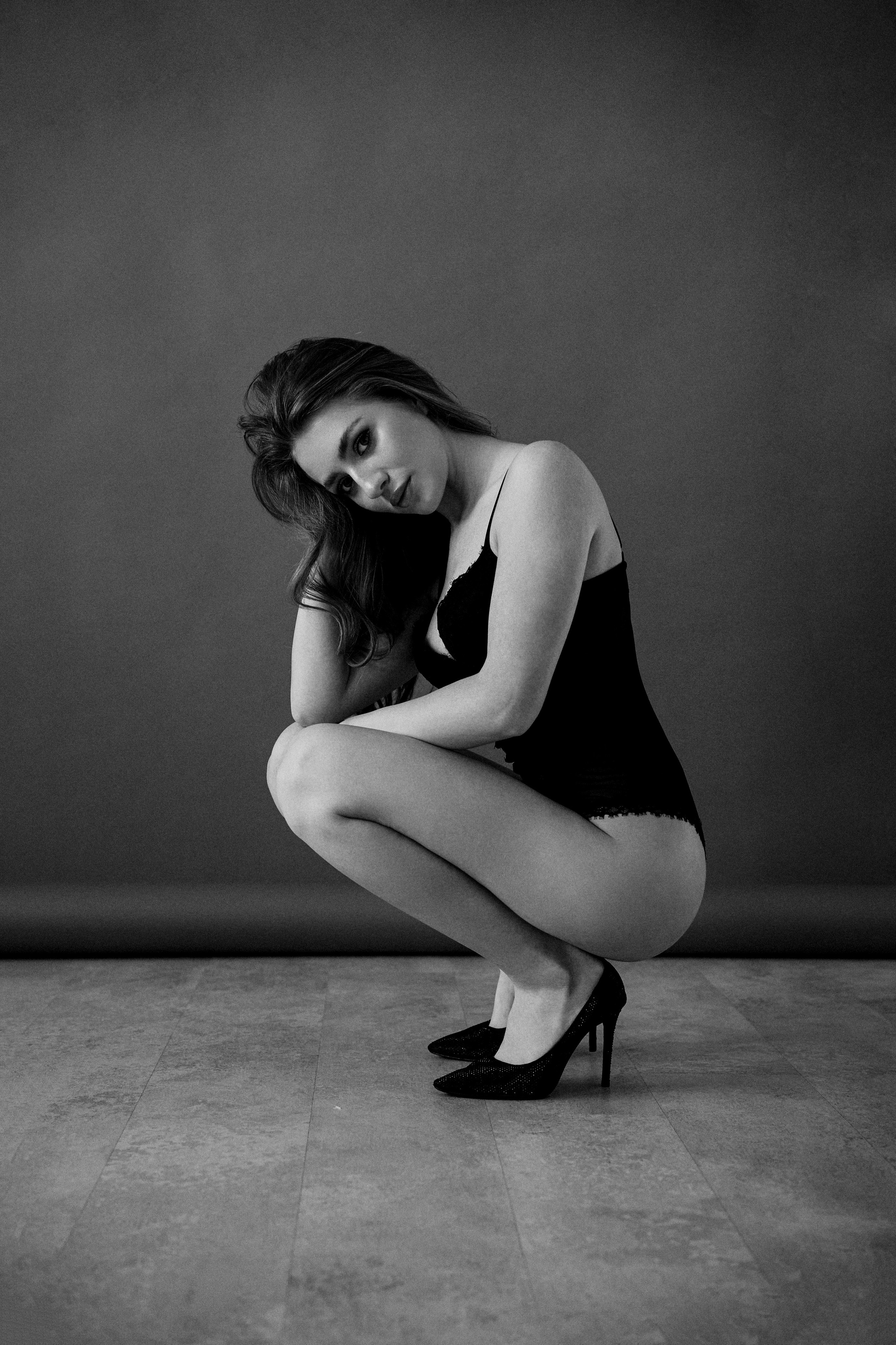 Анна. Черно-белый портрет. Фотограф в Барселоне Жанна Захарченко