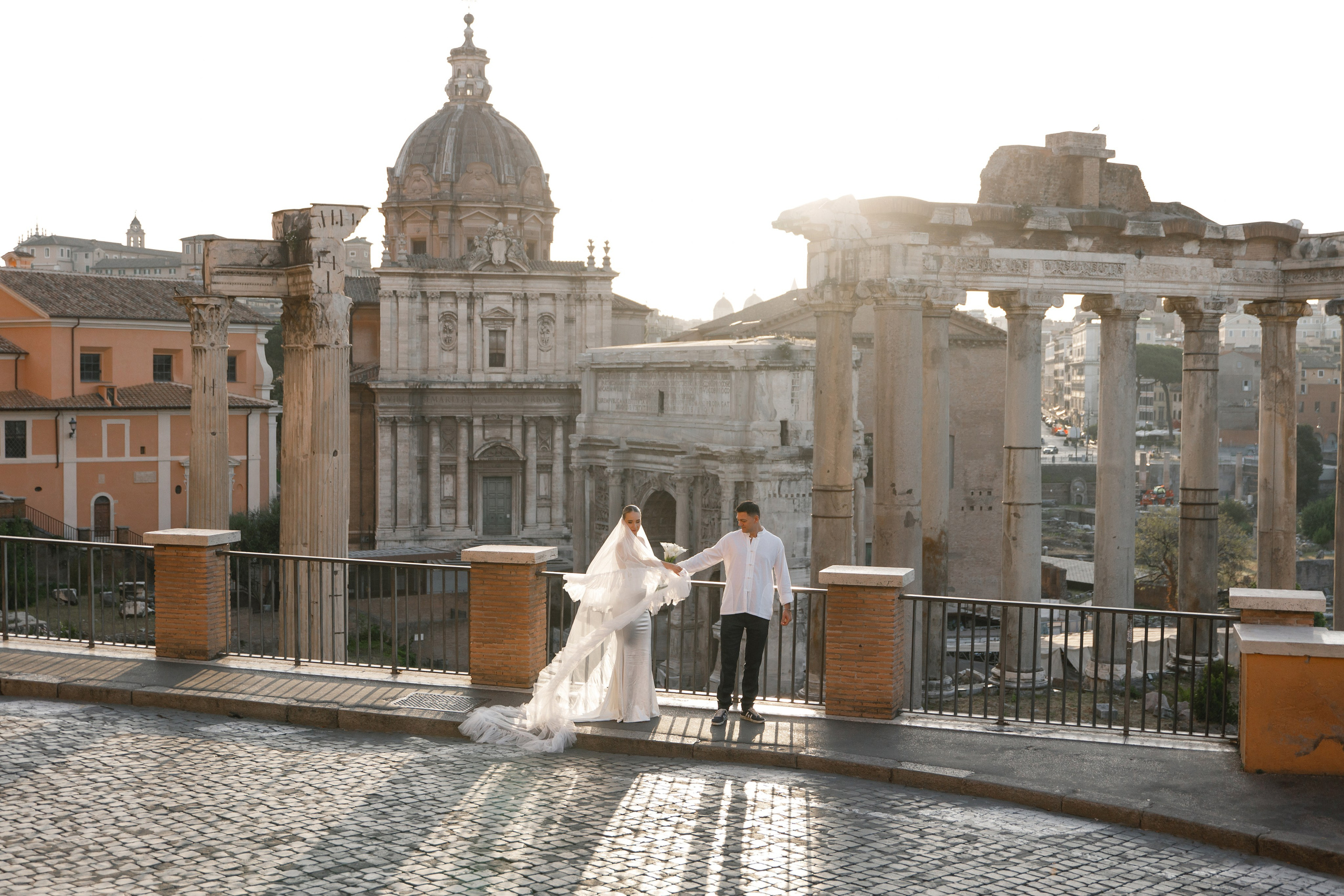 Elopement in Rome. Wedding Photographer Rome Tuscany Como Sicily Puglia Amalfy Italy- Oksana Savenchuk