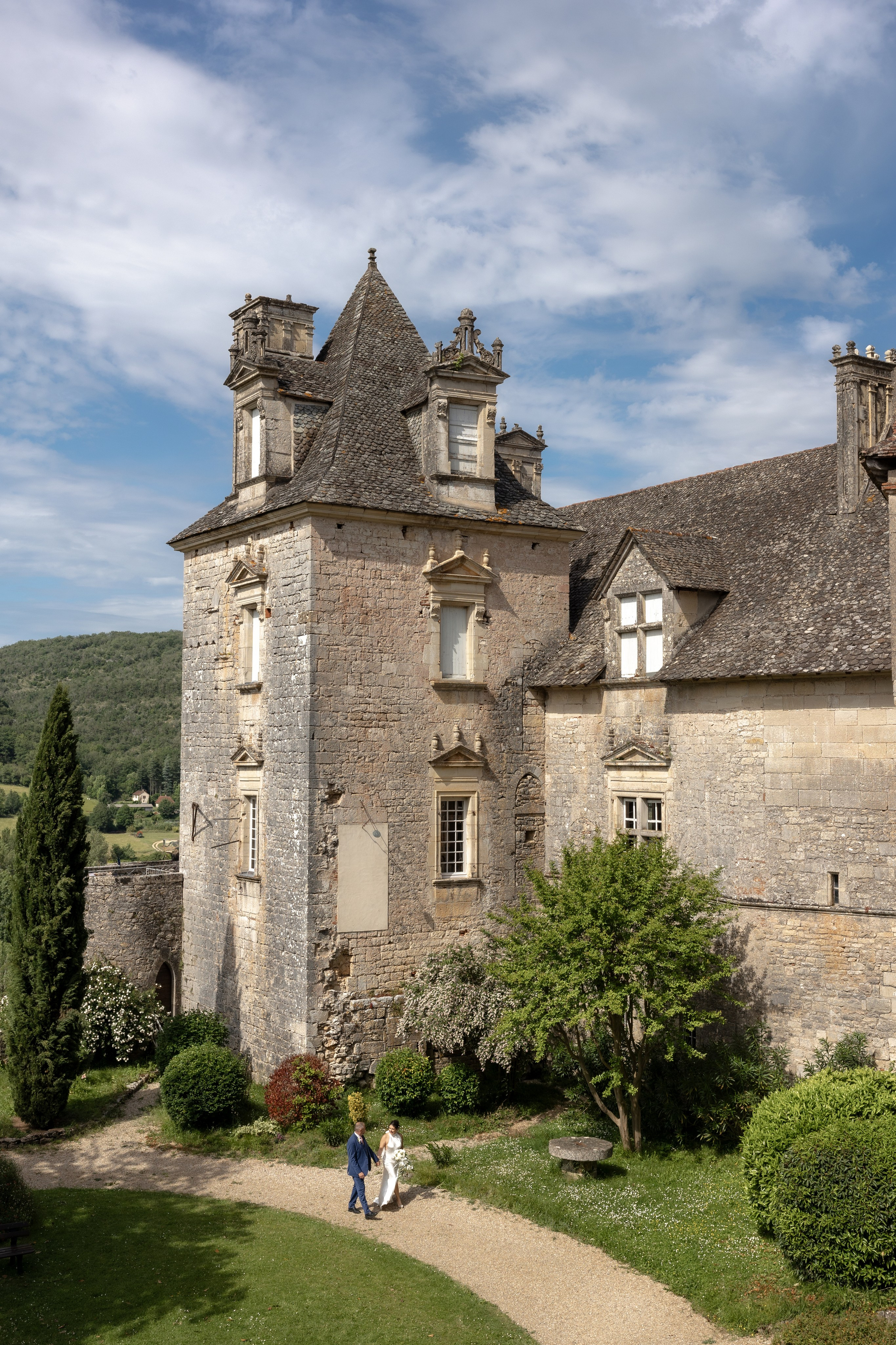 Elopement near Saint-Cirq-Lapopie. Crystal&Robert. Евгения Смирнова — фотограф в Тулузе и юго-западной Франции