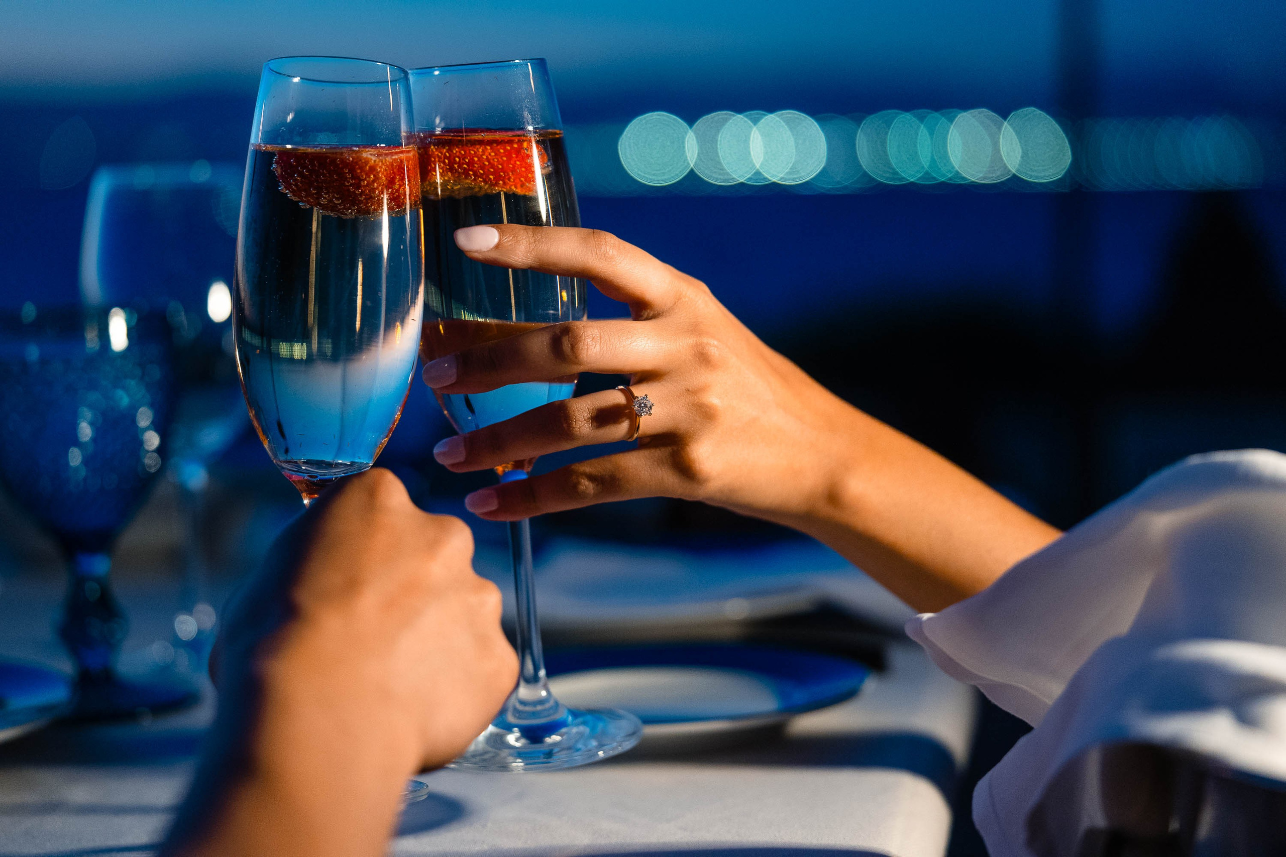 Dusk Wedding Proposal in Cap Rocat with UK clients. Mallorca Wedding, Corporate & Social Photographer