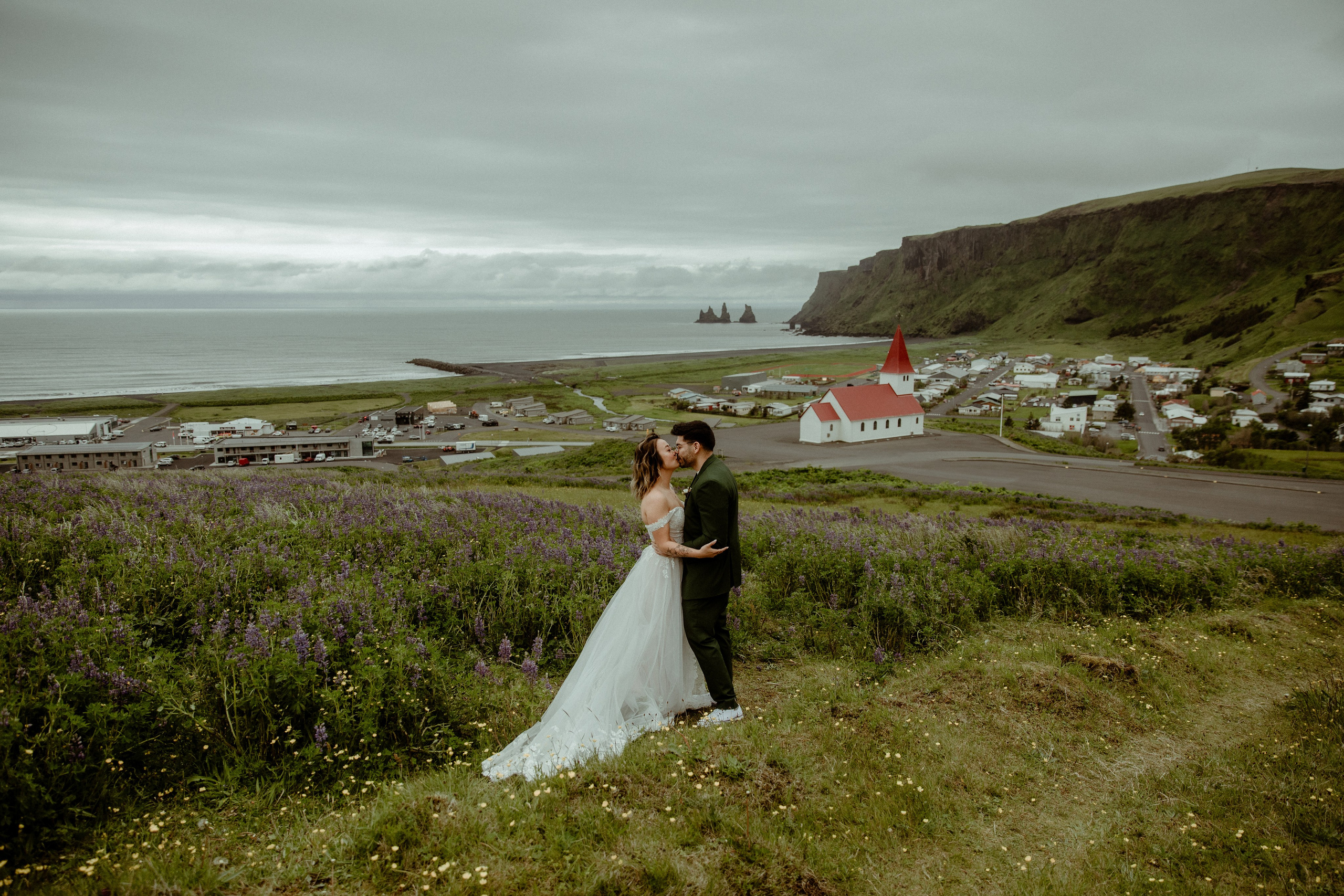Elopement at Kvernufoss Waterfall. Iceland elopement photo and video | Nikolaichik Photo