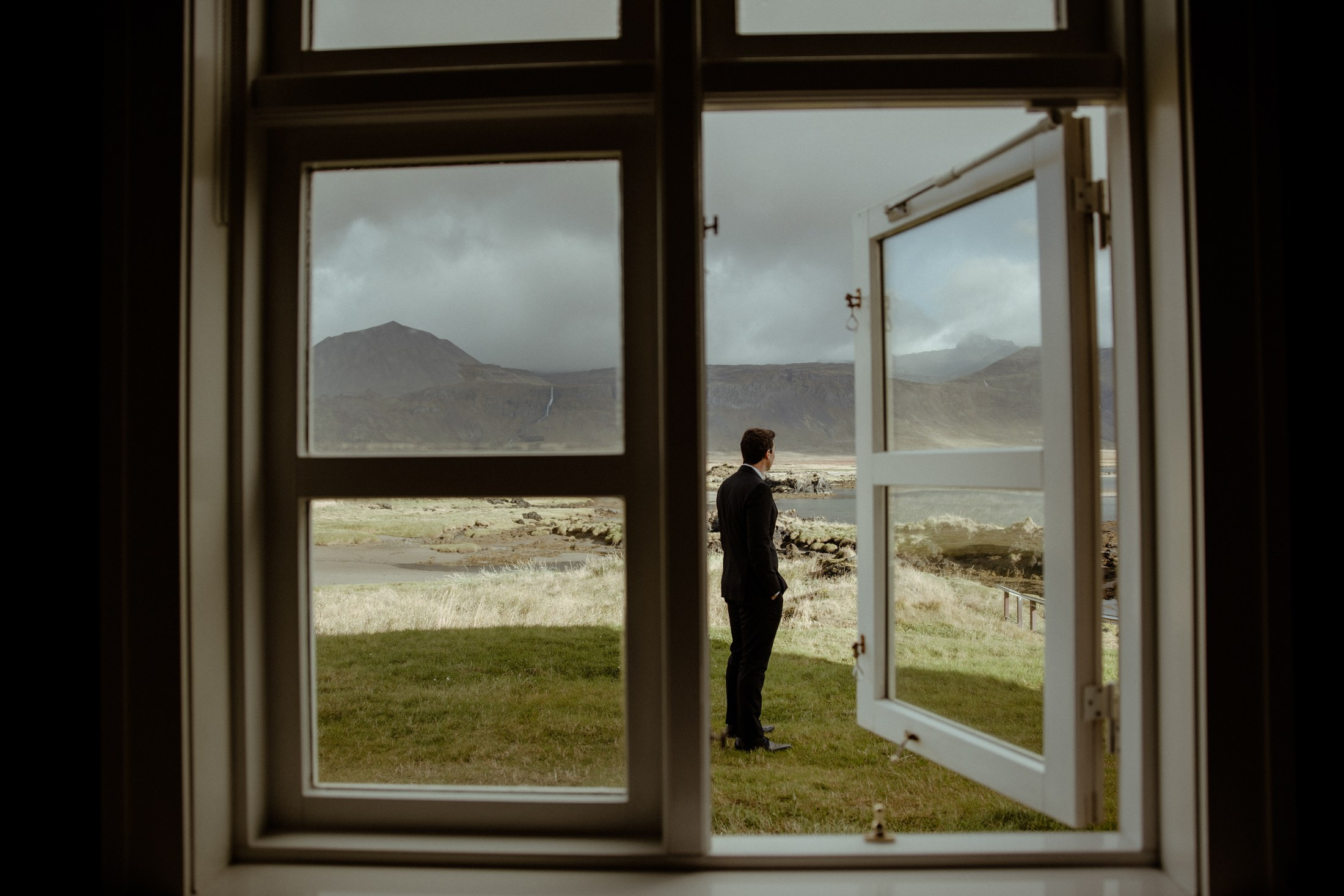 Iceland elopement at Budir Black Church | Snæfellsnes wedding by Iceland elopement photographer & videographer. Iceland elopement photographer & videographer